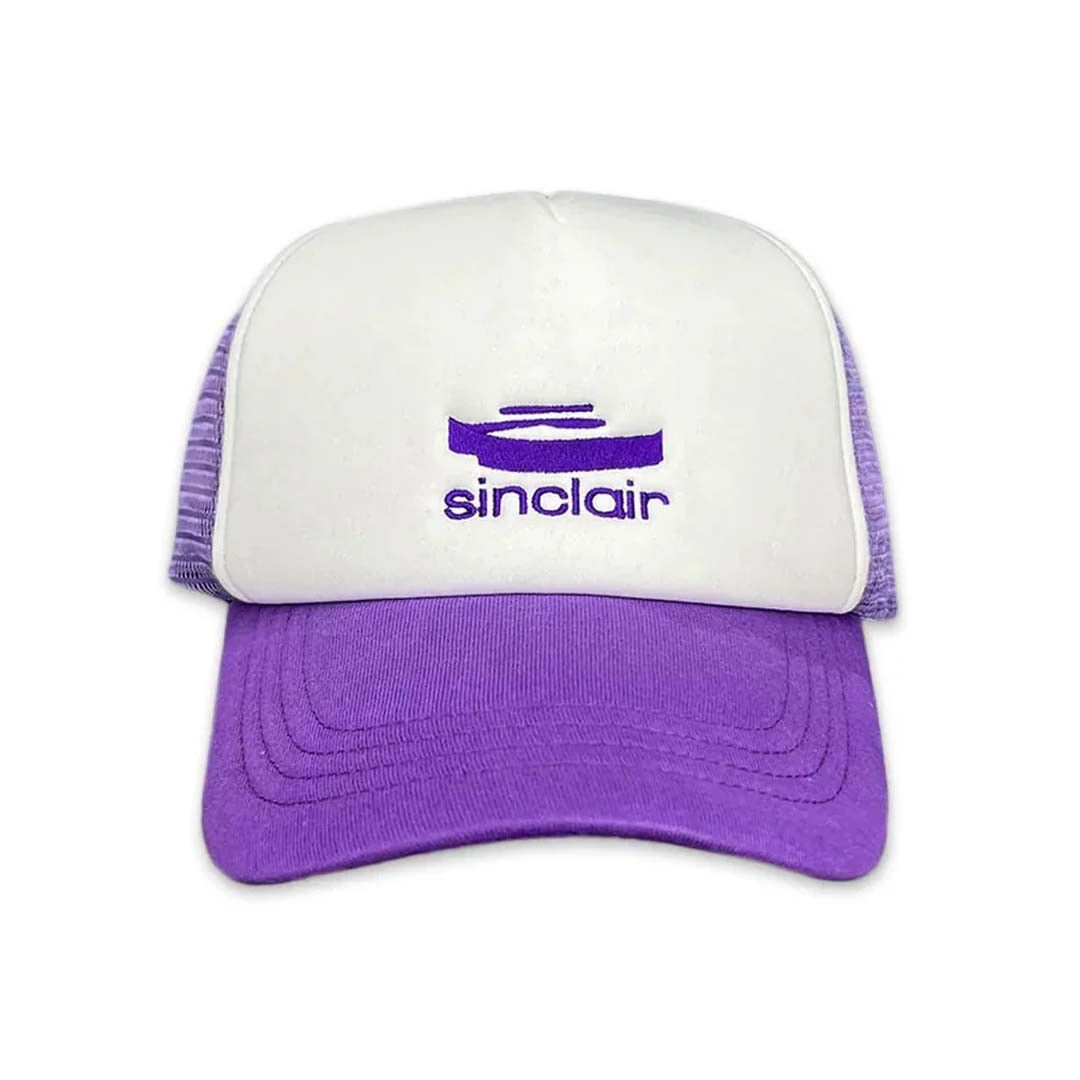 Sinclair Global Sinclair 3D Logo Trucker Hat White Purple Size ONE SIZE - 1 Preview