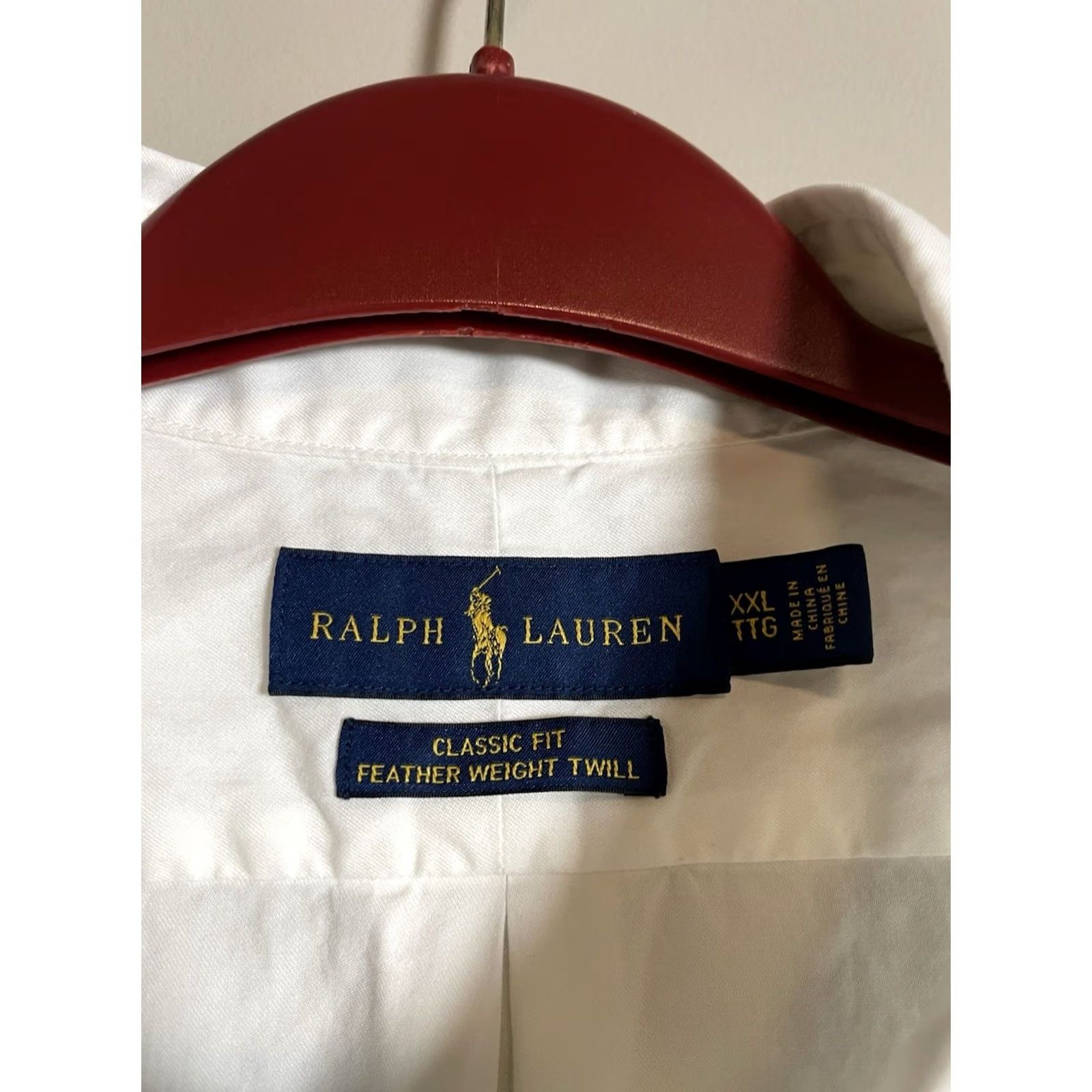 Ralph Lauren Ralph Lauren Shirt Mens 2XL White Classic Fit Button-Up Short Sleeve Twill Iced Breathable Casual Regular Mens Size US XXL / EU 58 / 5 - 3 Thumbnail