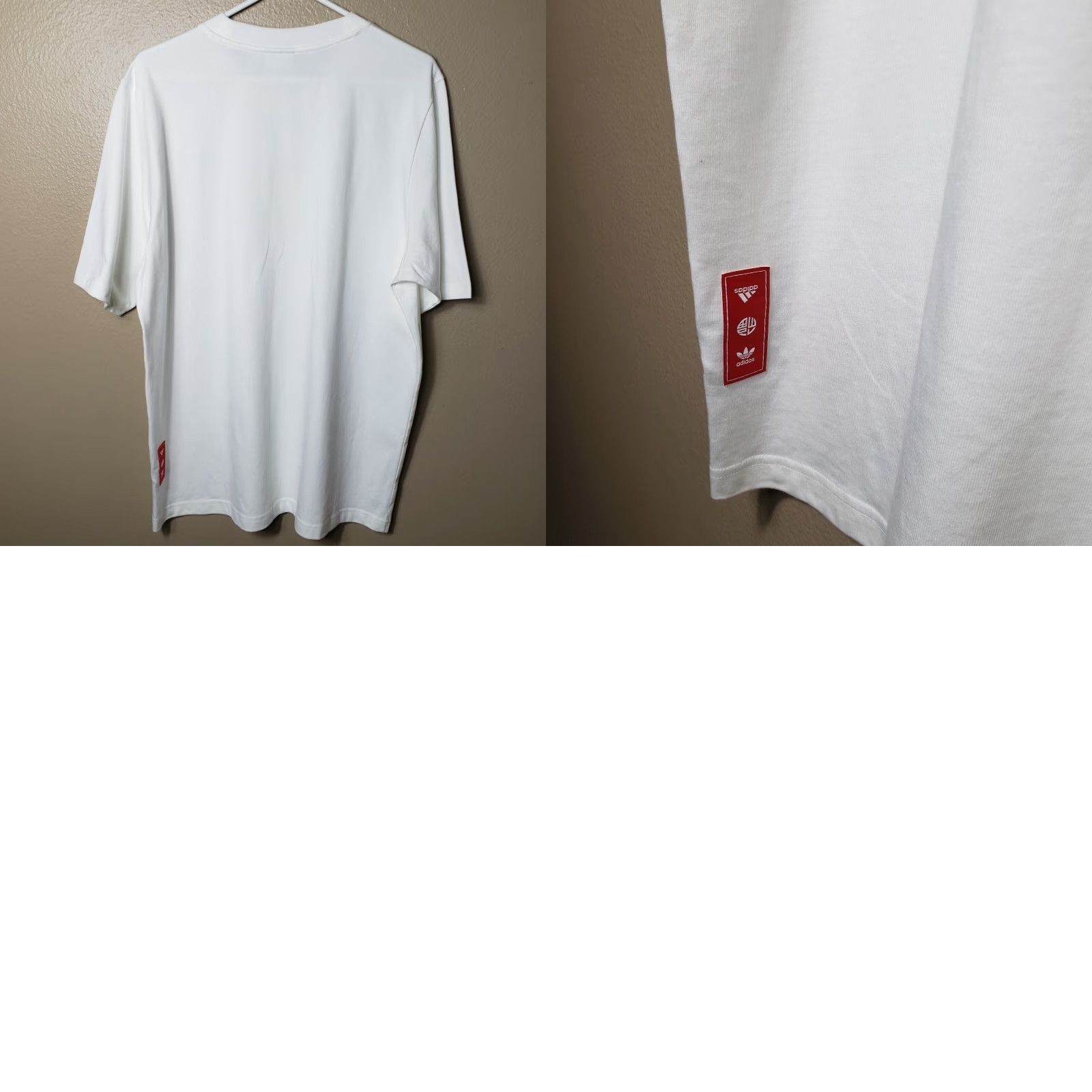 Adidas Adidas Originals Mens Lunar New Year Trefoil Graphic Lenticular Tee L Shirt White Crew Neck 100% Cotton Regular Fit Mens Size US L / EU 52-54 / 3 - 8 Thumbnail