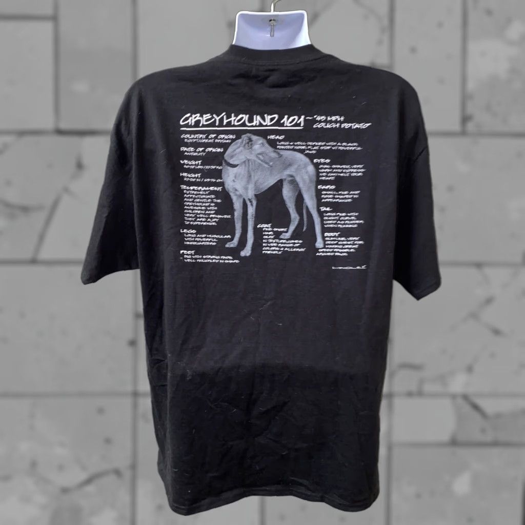 Hanes Hanes Beefy-T Black Short Sleeve T-Shirt Mens XL Grey Hound 101 NWT Size US XL / EU 56 / 4 - 1 Thumbnail
