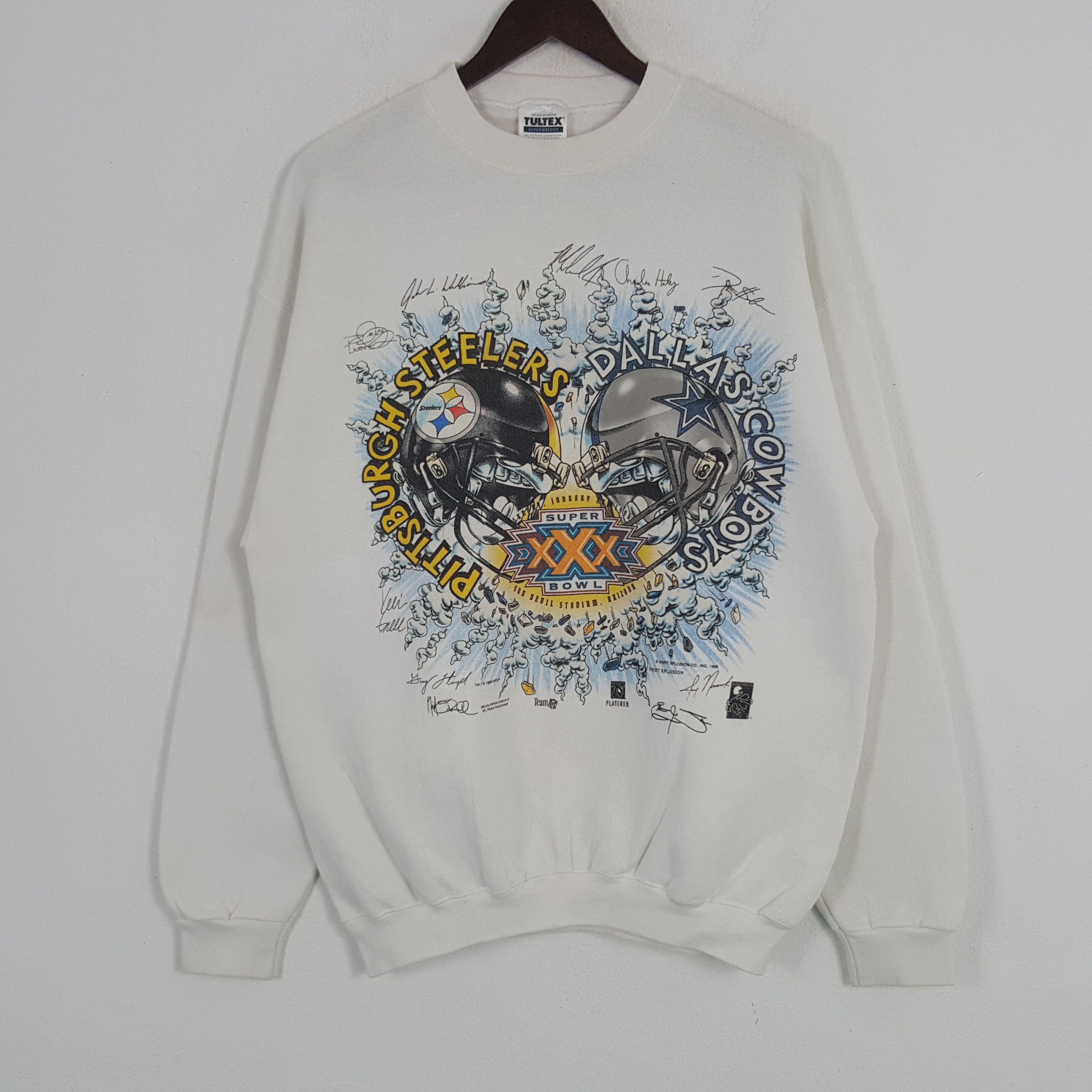 NFL × Vintage Vintage Pittsburgh Steelers VS Dallas Cowboys Sweatshirt Size US L / EU 52-54 / 3 - 1 Thumbnail