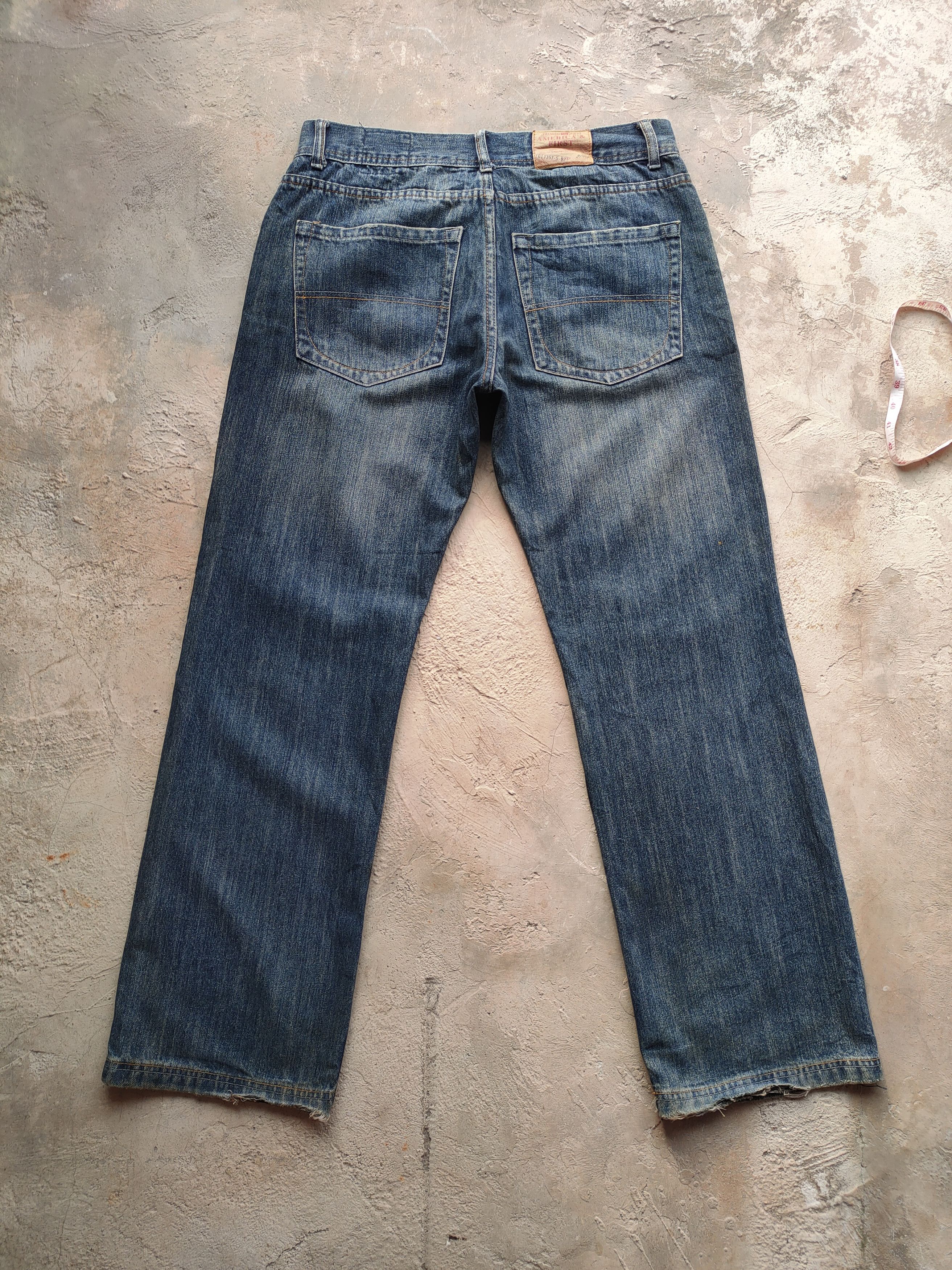 Jean × Vintage W36 VINTAGE AMERICA FIRST DISTRESSED FADED JEANS PANTS Size US 36 / EU 52 - 6 Thumbnail