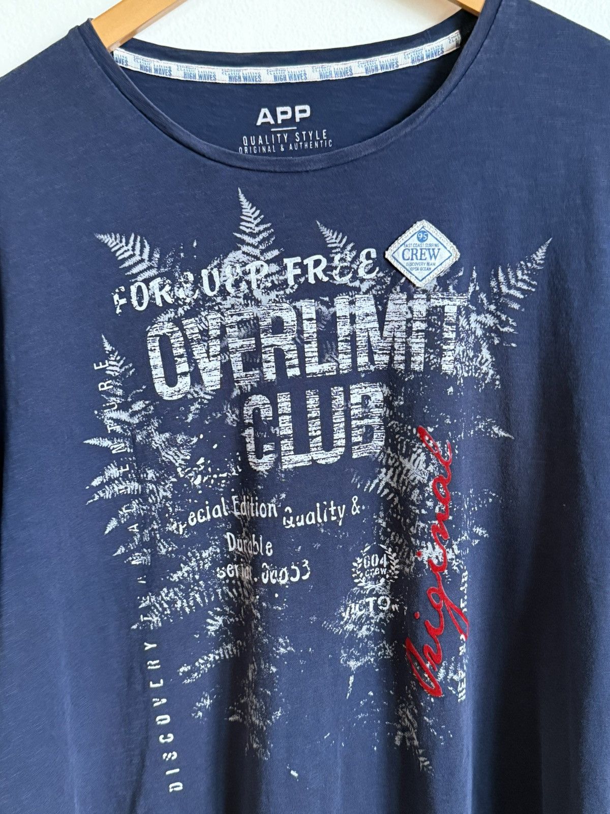 Vintage APP Overlimit Club Adventure Nature Life Navy T-Shirt Size US XXL / EU 58 / 5 - 3 Thumbnail