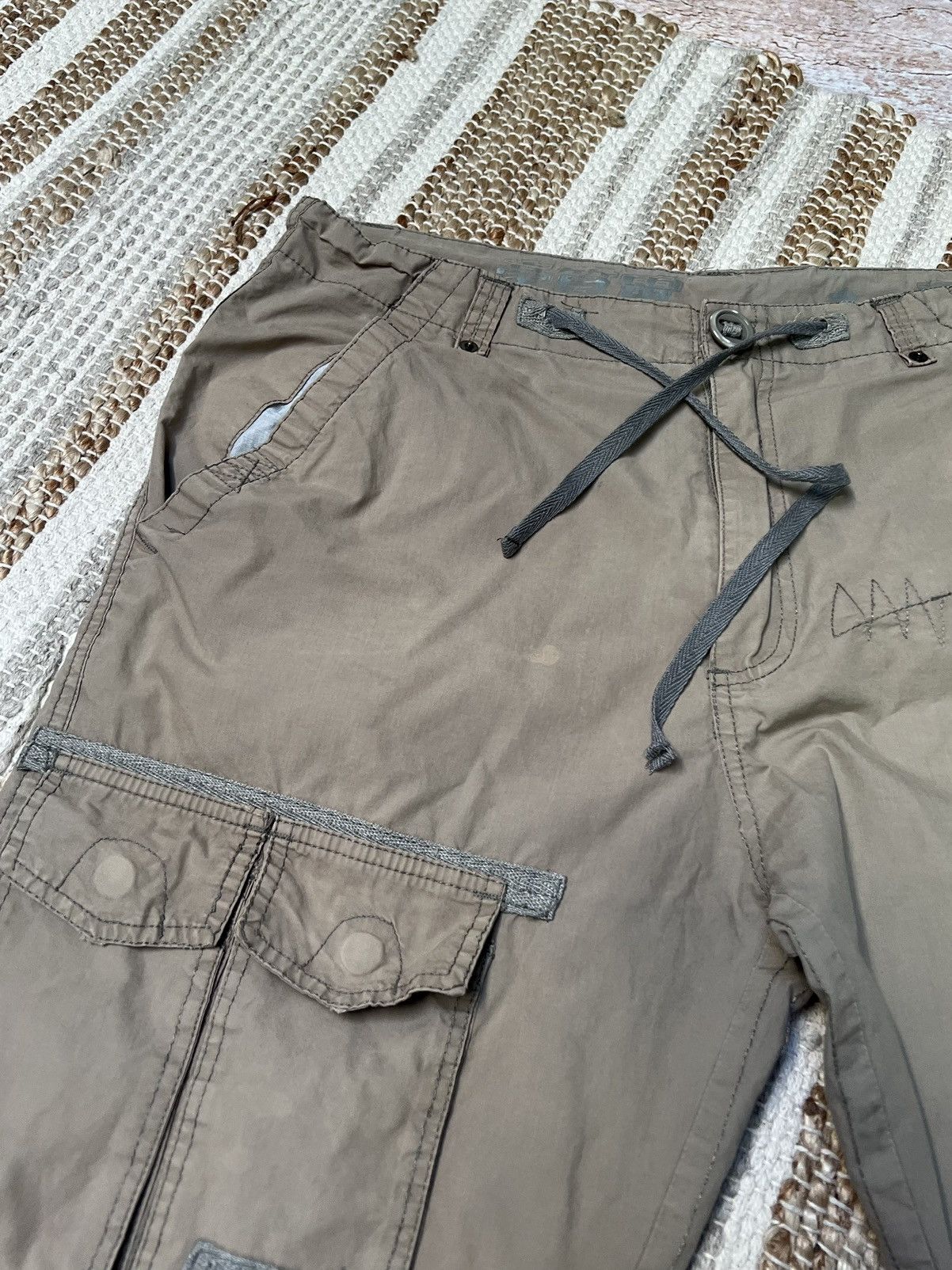 Japanese Brand × Vintage Vintage Japanese cargo patchwork shorts Size US 33 - 4 Thumbnail