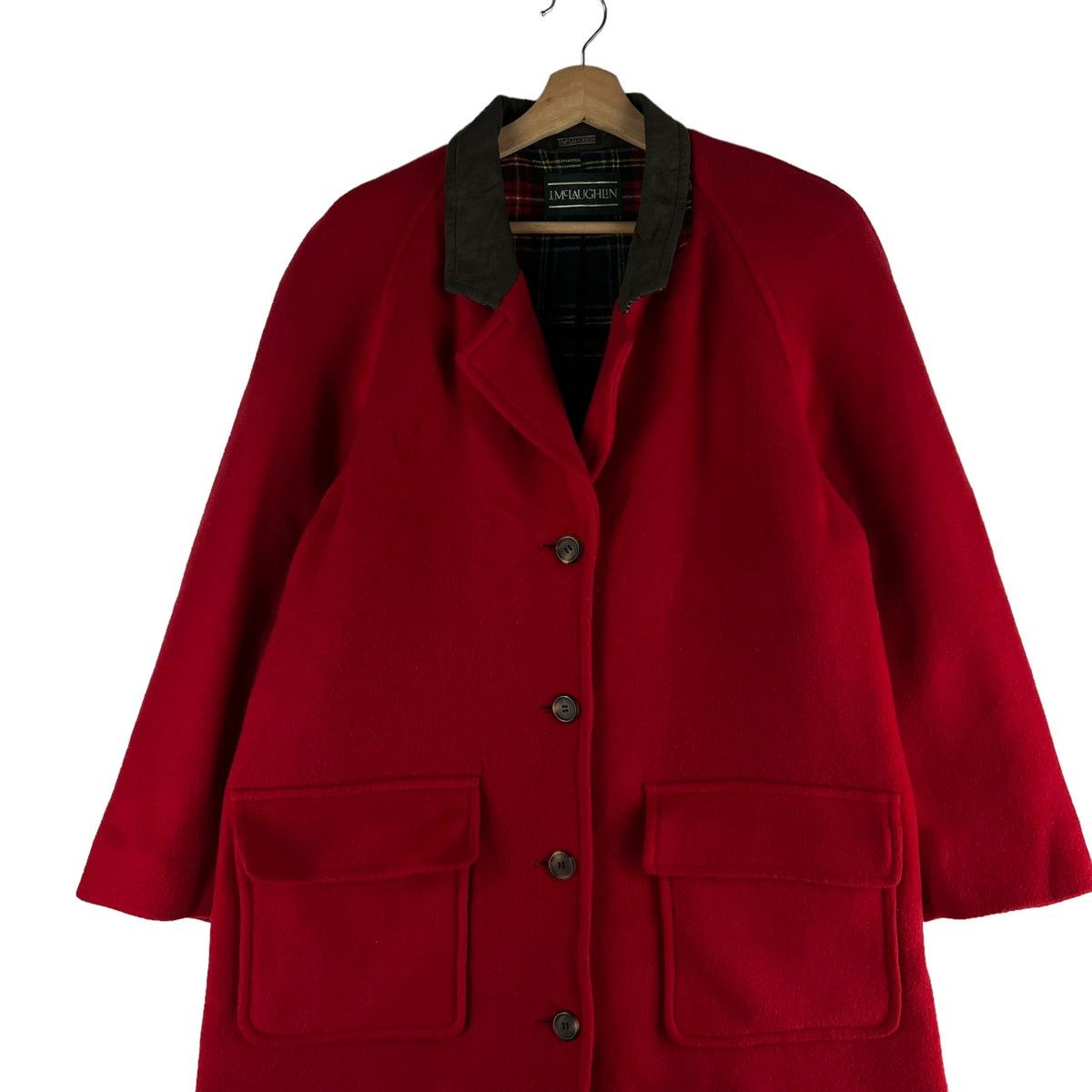 Japanese Brand 🔥Rich Red - Fly Coats Wool Jacket J.Mc Laughlin Japan Made Size US M / EU 48-50 / 2 - 4 Thumbnail
