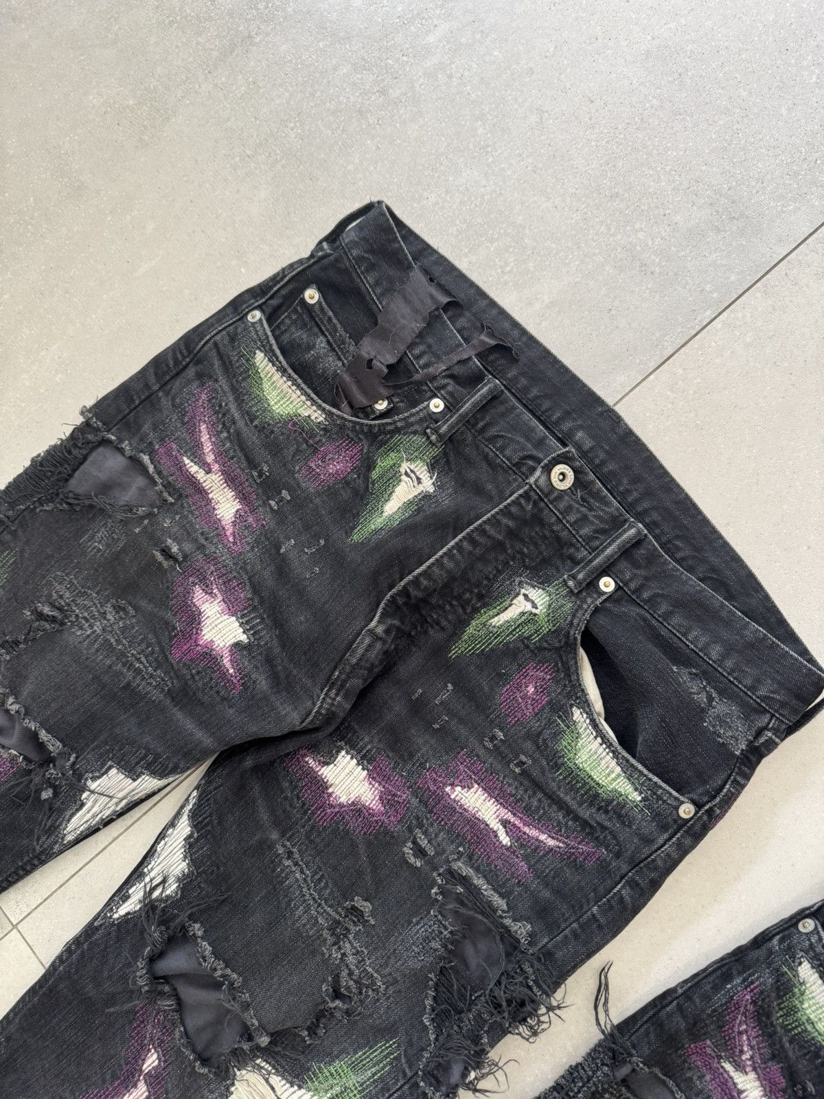 Vlone Vlone Runway 2018 Scab Denim Size US 32 / EU 48 - 4 Thumbnail