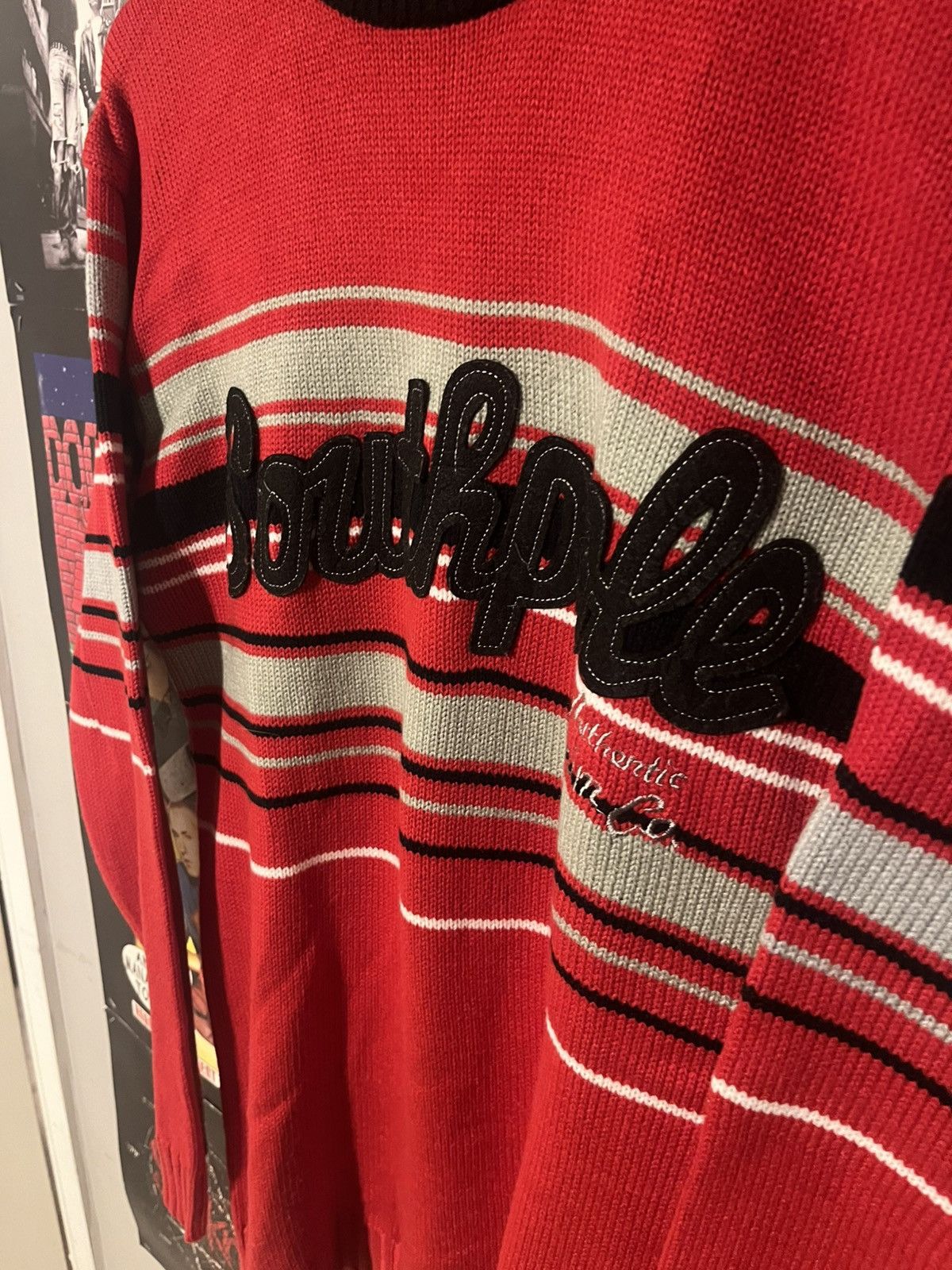 Southpole Y2K SouthPole Embroidered Knit Oversized Stripped Sweater Size US M / EU 48-50 / 2 - 7 Thumbnail