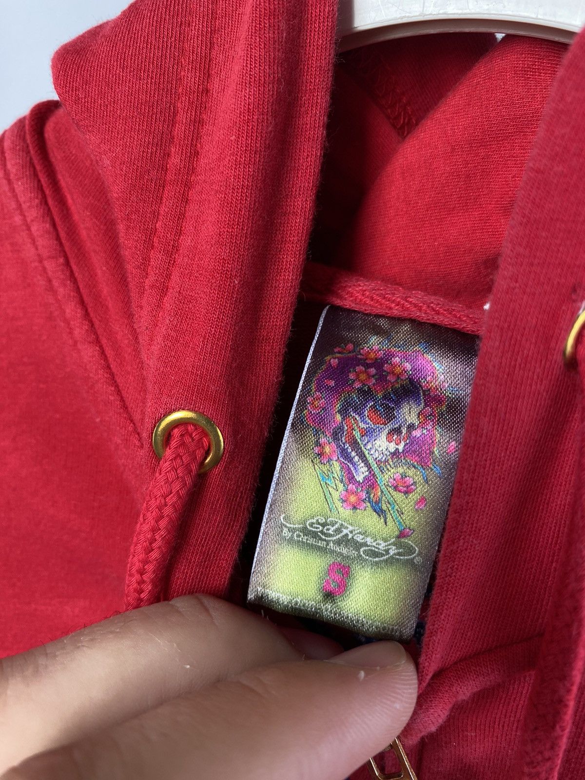 Ed Hardy 🔥Ed Hardy Gothic Tribal Avant Garde Red Hoodie Small wom Size S / US 4 / IT 40 - 5 Thumbnail