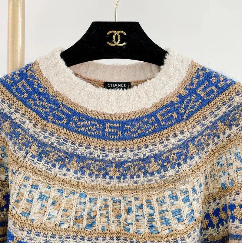 Chanel Chanel Wool Blend Striped Sweater for Women . Size S / US 4 / IT 40 - 4 Thumbnail