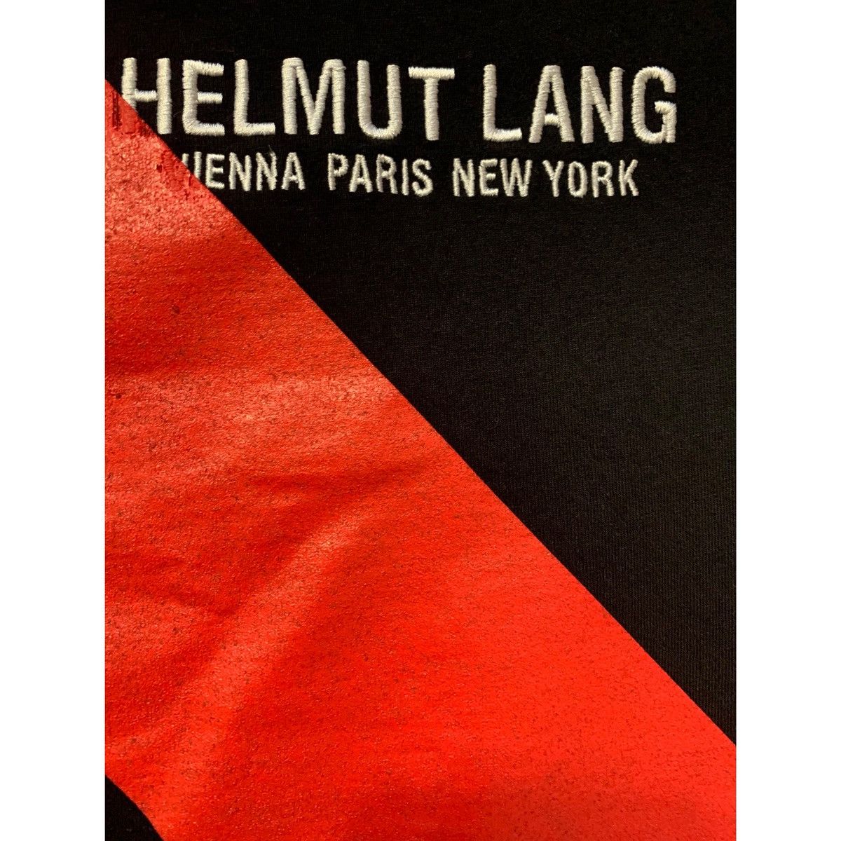 Helmut Lang HELMUT LANG SASH STRIPE LOGO T-SHIRT Size US M / EU 48-50 / 2 - 13 Thumbnail