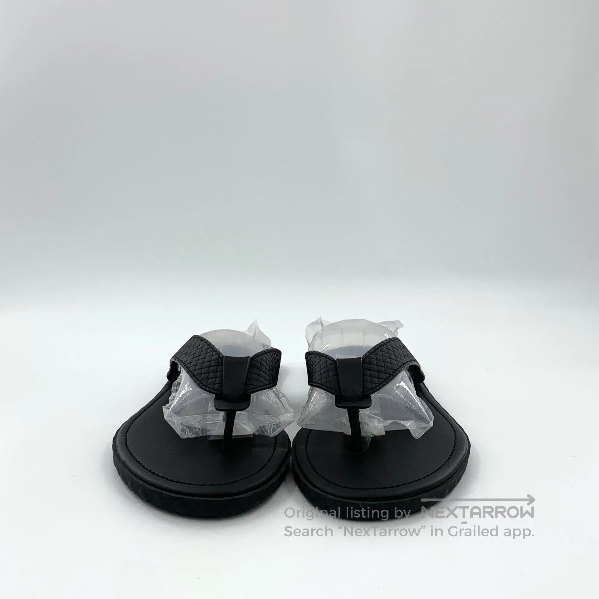 Bottega Veneta Bottega Veneta Black Open Toe Casual Flat Sandals| Size US 11 / EU 44 - 3 Thumbnail