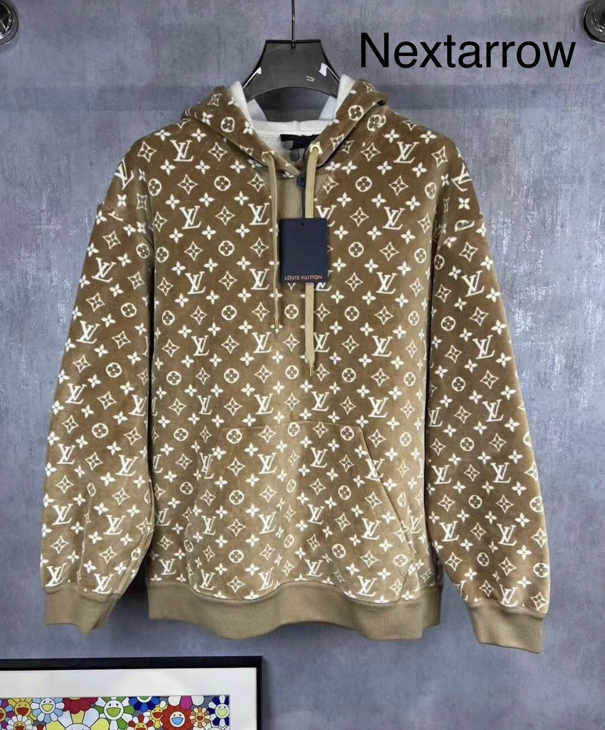 Louis Vuitton LOUIS VUITTON LV vintage floral full logo plush hoodie 2412 Size US XL / EU 56 / 4 - 1 Thumbnail