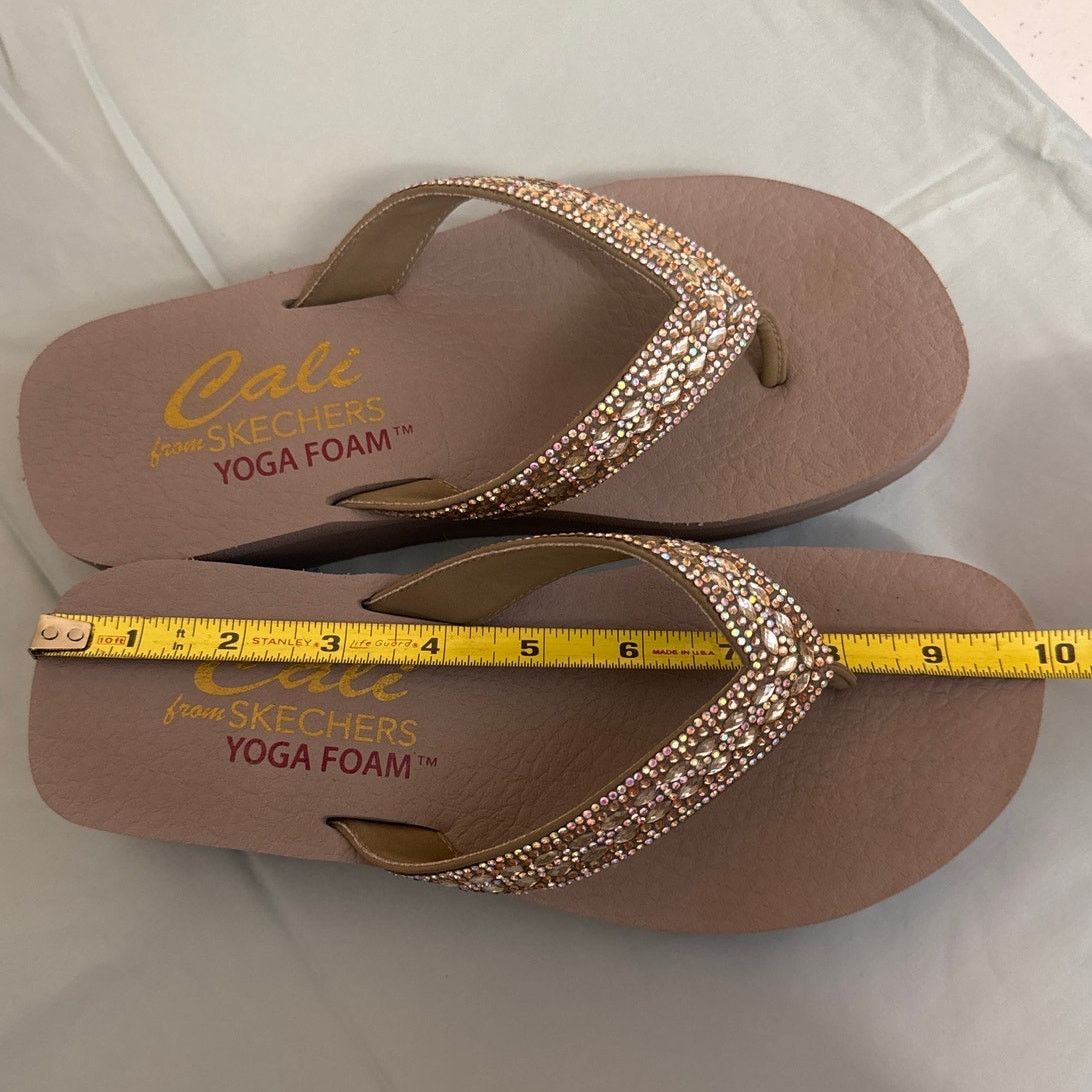 Other Cali Sketcher Taupe Yoga Foam Rhinestone Flip Flops Size 9 Size US 9 / IT 39 - 11 Thumbnail