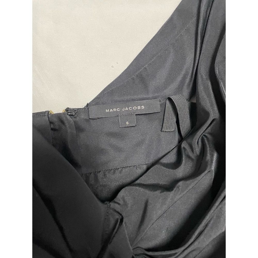 Marc Jacobs Marc Jacobs Off-Shoulder Gathered Mini Silk Black Dress wit Size M / US 6-8 / IT 42-44 - 7 Thumbnail