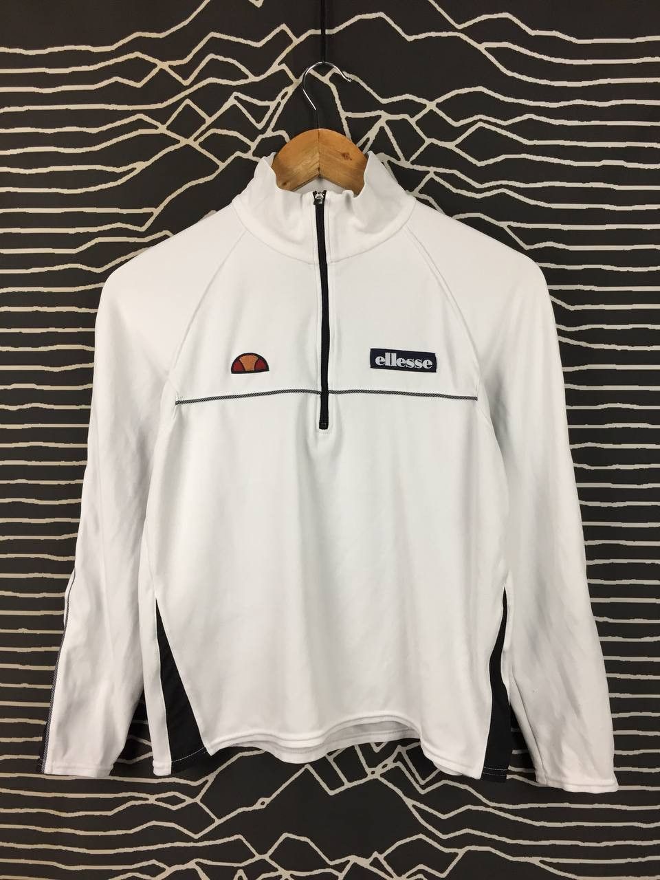 Ellesse Ellesse Ladies Quarter-Zip Pullover Technical Track Jacket Size L / US 10 / IT 46 - 1 Thumbnail