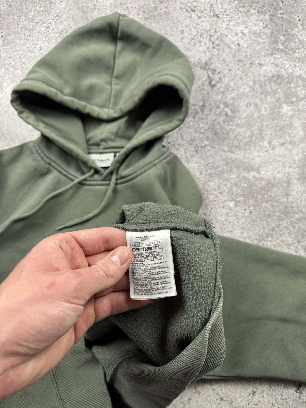 Carhartt × Japanese Brand × Vintage Crazy Vintage Carhartt Hoodie Faded Baggy Grunge Skater Size US S / EU 44-46 / 1 - 6 Thumbnail