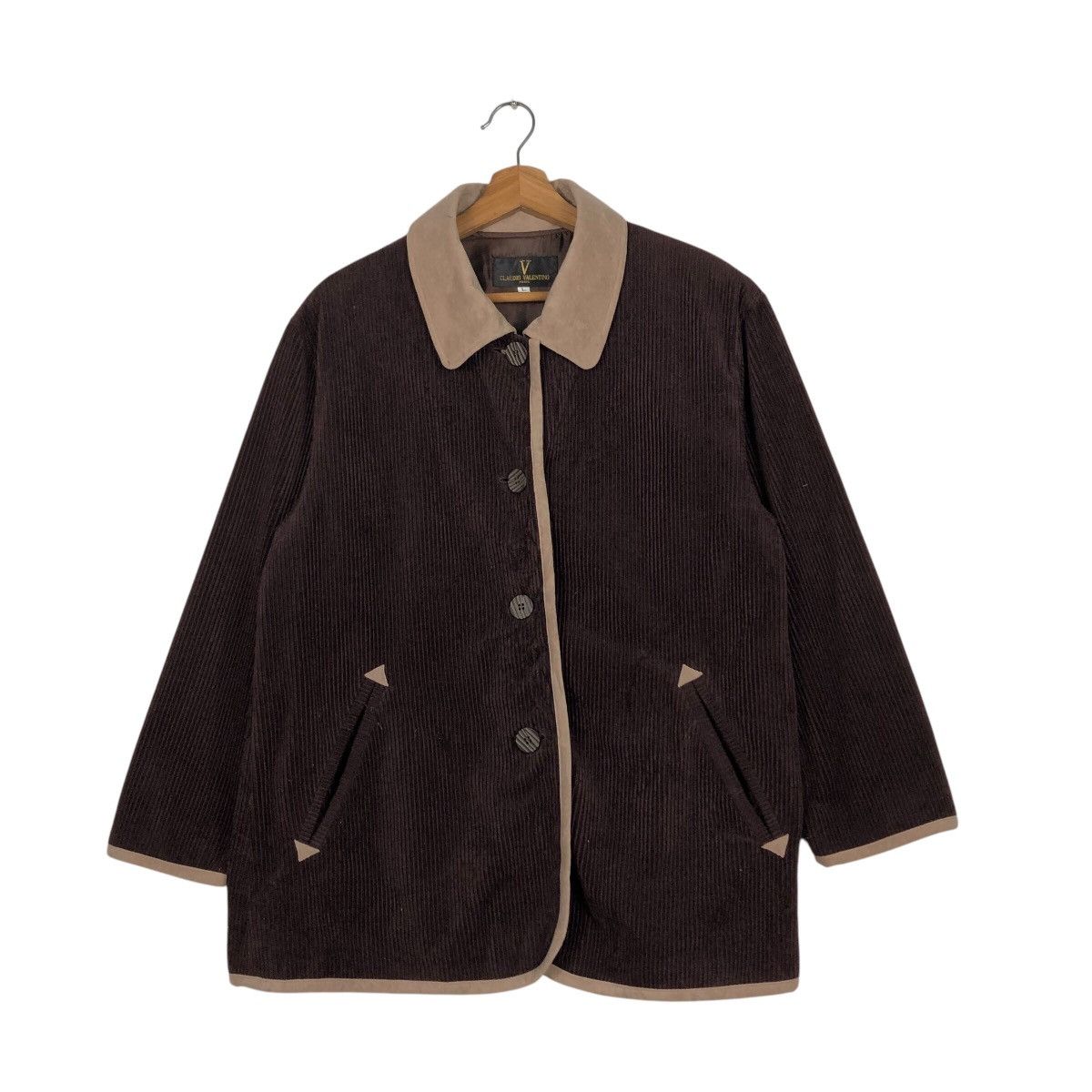 Japanese Brand 📌Vintage Button Jacket Claudio Valentino Paris Size US L / EU 52-54 / 3 - 2 Thumbnail