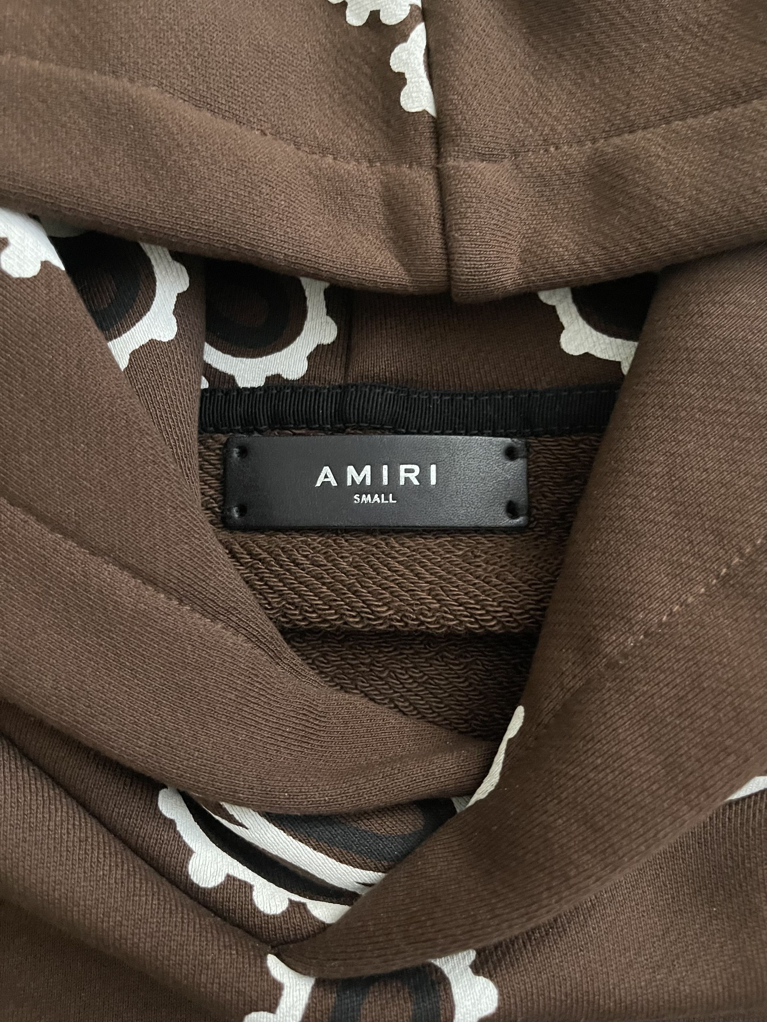 Amiri Amiri Brown Paisley Hoodie Size US S / EU 44-46 / 1 - 3 Thumbnail