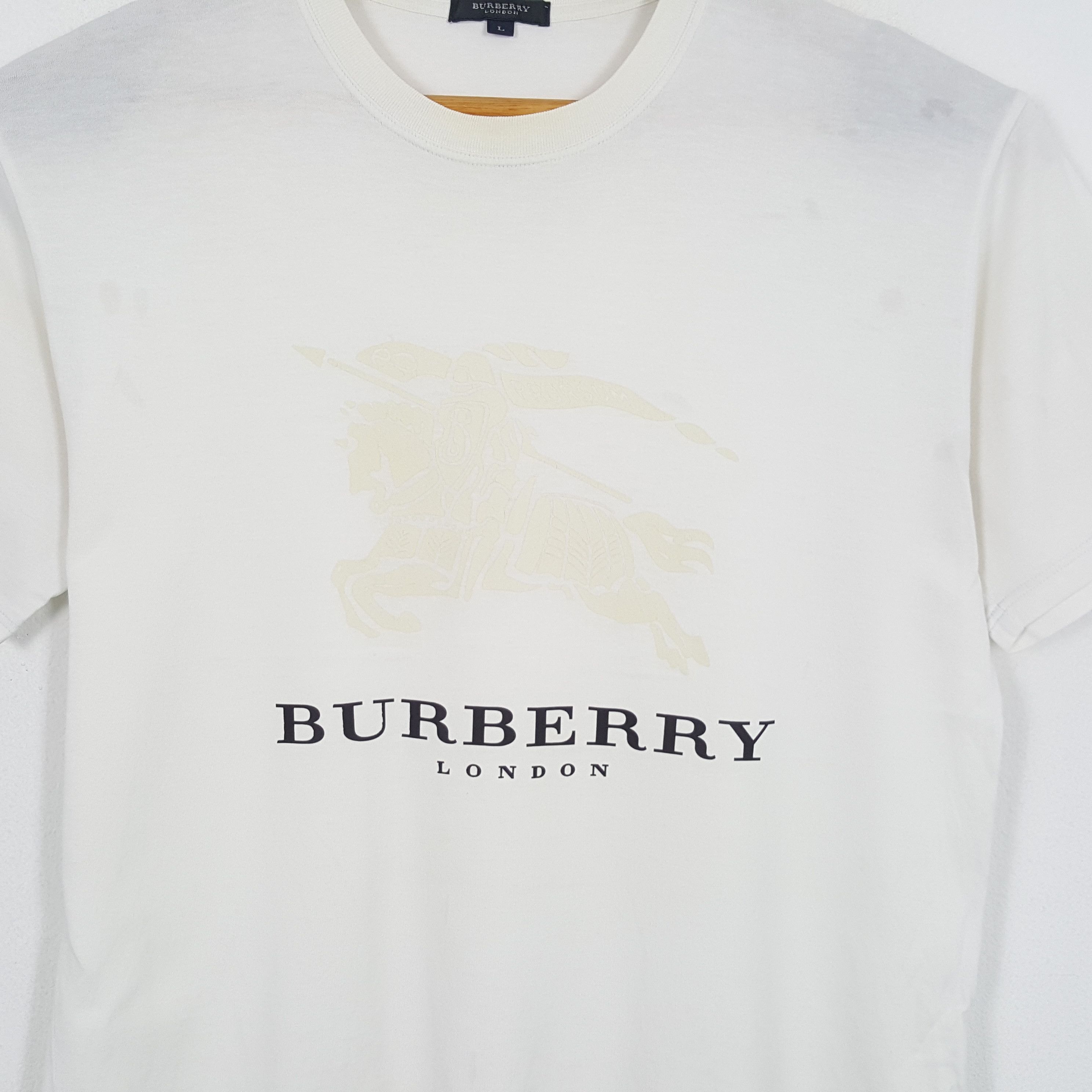 Burberry × Vintage Vintage BURBERRY LONDON Fashion Brand T-Shirts Size US L / EU 52-54 / 3 - 2 Thumbnail