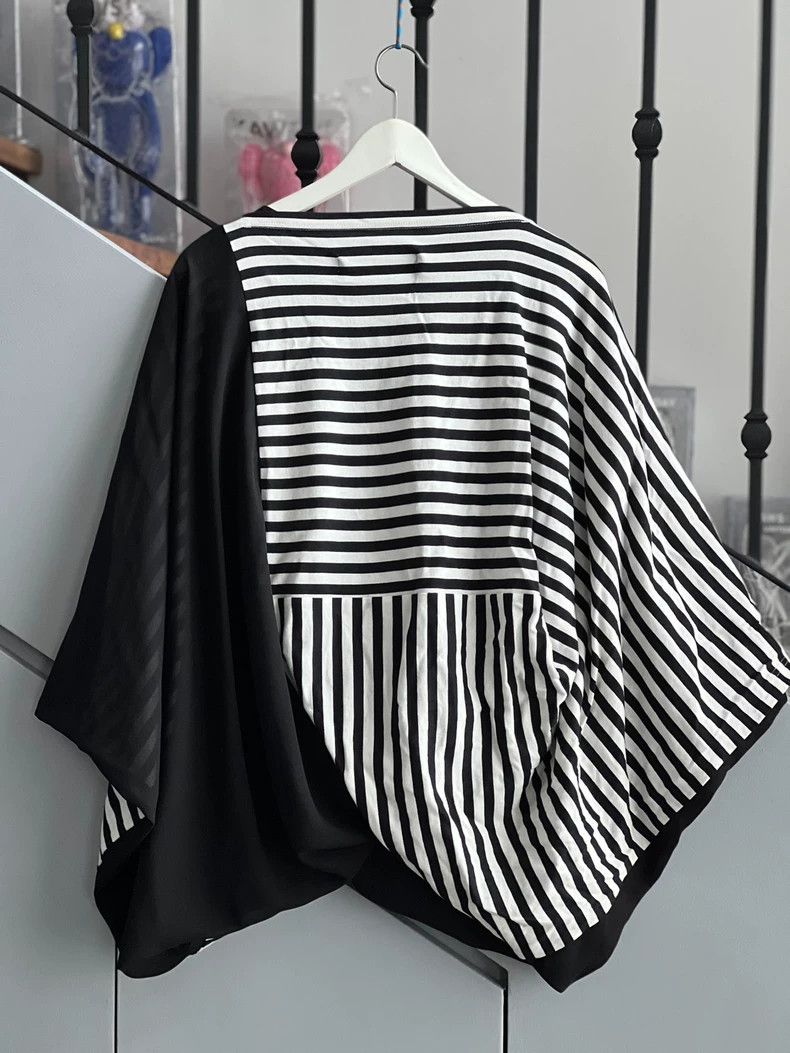 Comme des Garcons Comme Des Garcons Stripes and mesh stitching of T-shirts w Size S / US 4 / IT 40 - 7 Thumbnail