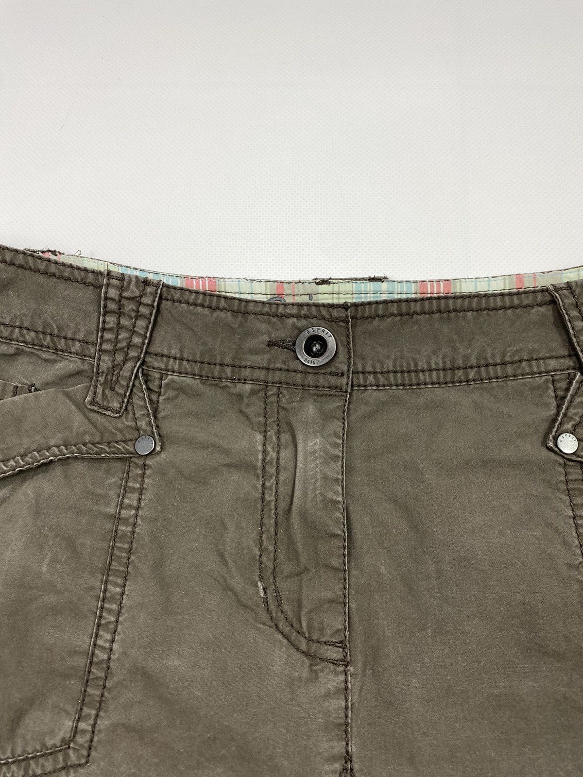 Vintage 🔥LASTDROP🔥Y2K GorpCore Washed Brown A-Line Lightweight Skirt Size 29" - 7 Thumbnail