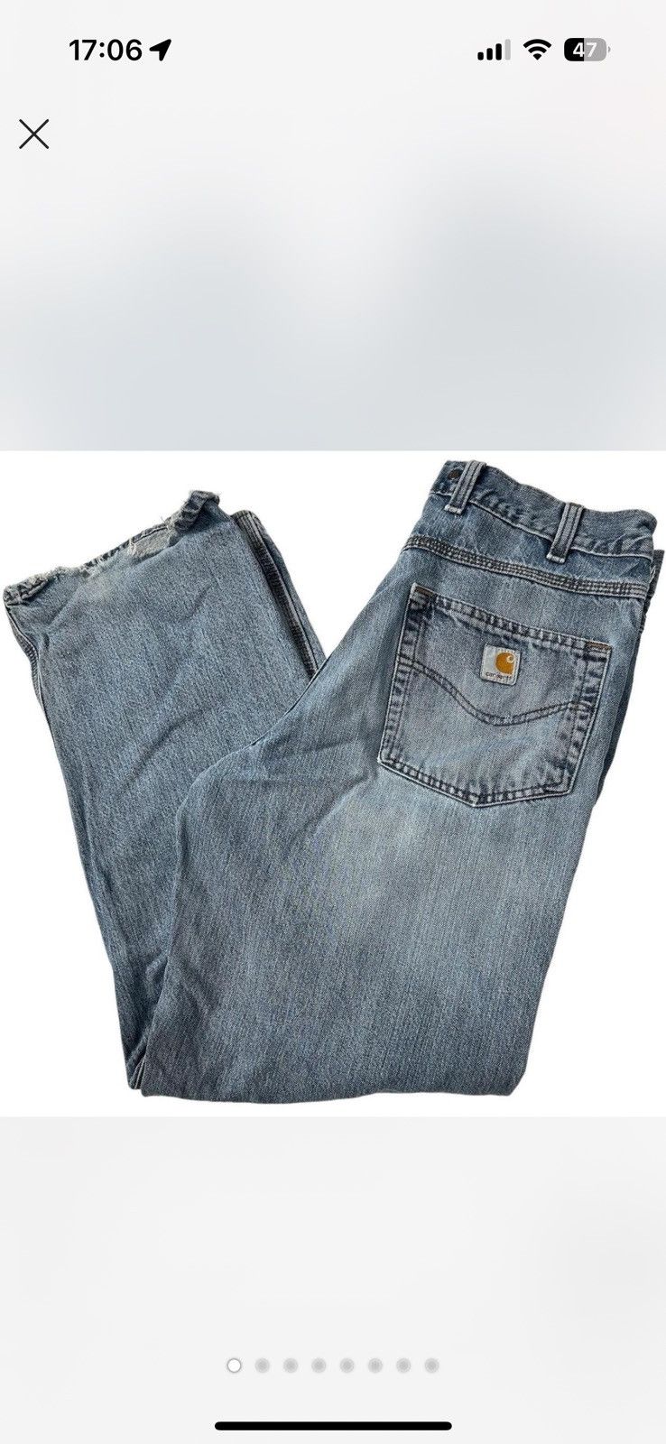 Carhartt Baggy Vintage Carhartt Denim Jeans Size US 34 / EU 50 - 1 Thumbnail