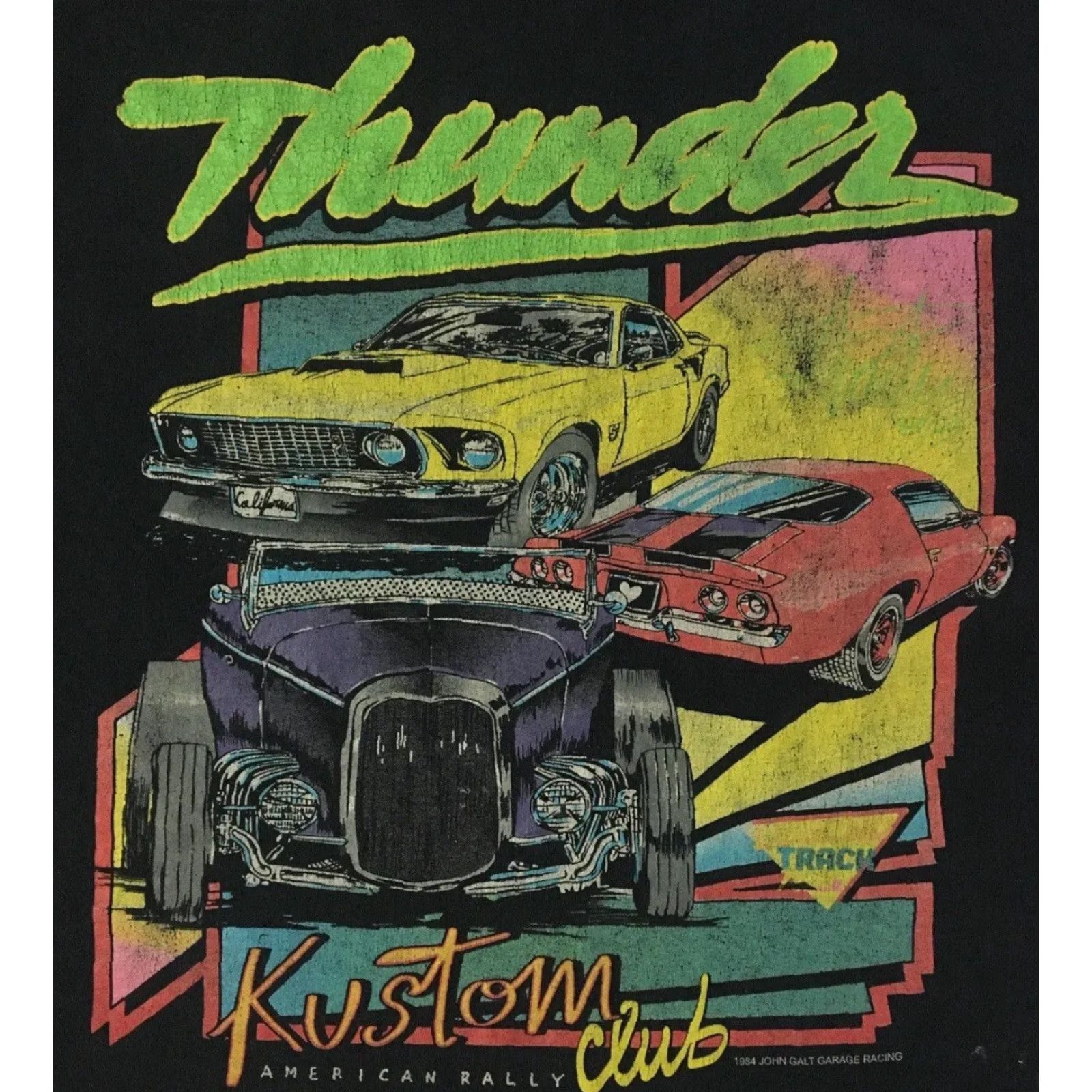 NASCAR Nike Shirt NASCAR Graphic Tee XL Black Distressed John Galt Thunder Racing Vintage Grunge Biker USA 80s 90s Car Racing Mens Size US XL / EU 56 / 4 - 2 Thumbnail