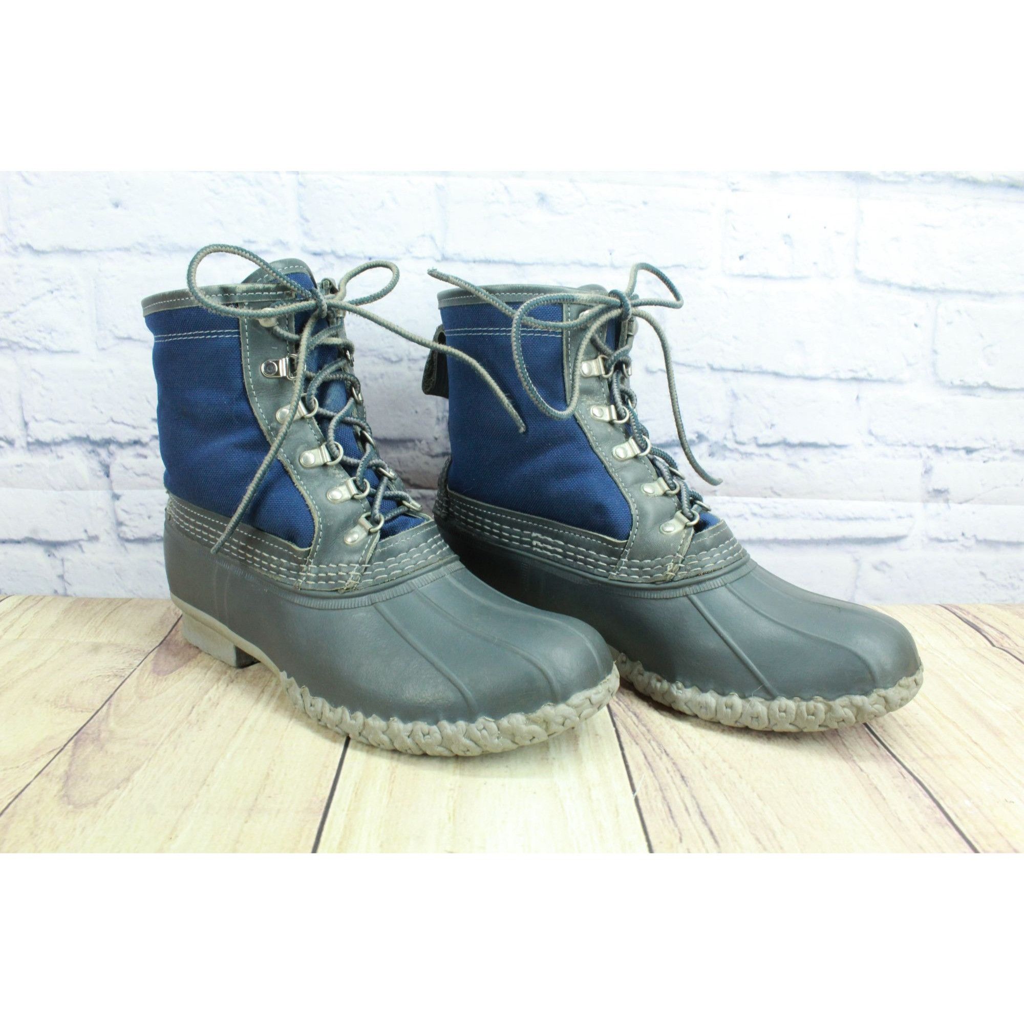 Canvas × L.L. Bean LL Bean Men's 8" Shearling Lined Ankle Duck Boots Size 9 M Size US 9 / EU 42 - 3 Thumbnail