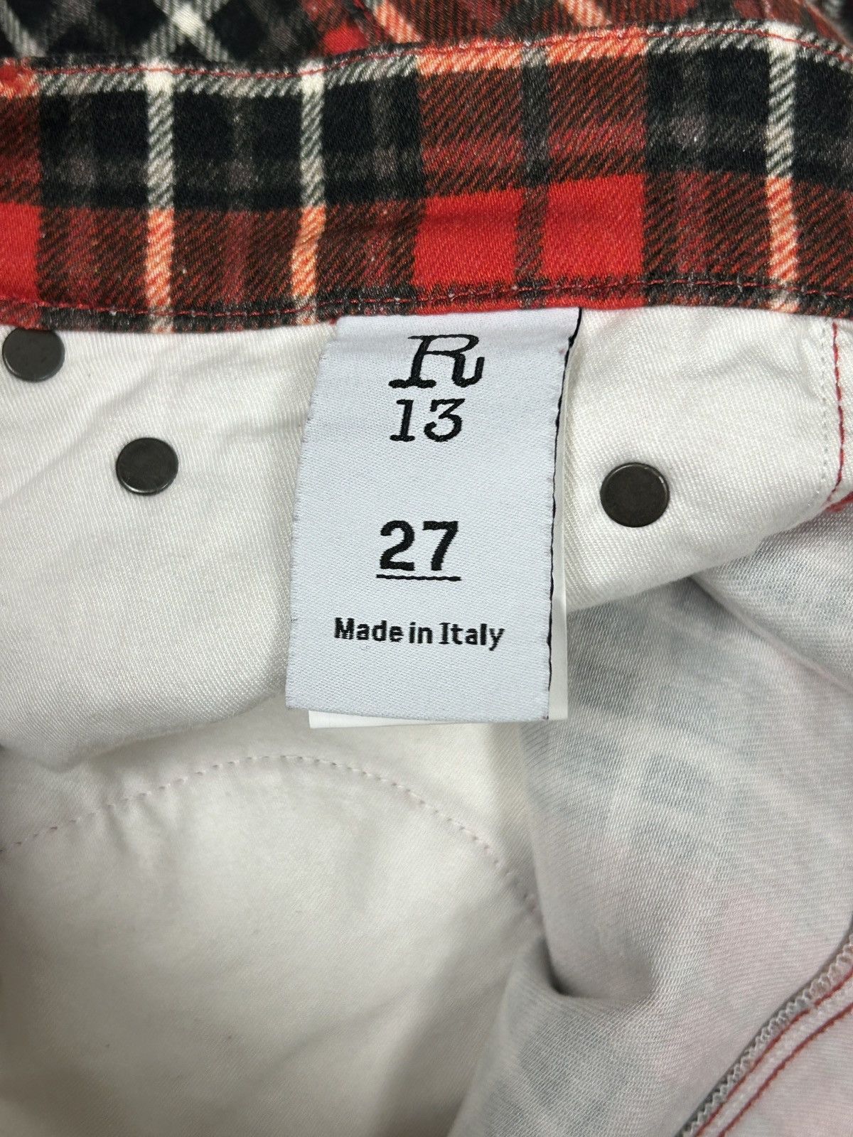 R13 NWT! Tailored Drop Crotch Plaid Pants Size US 30 / EU 46 - 6 Thumbnail