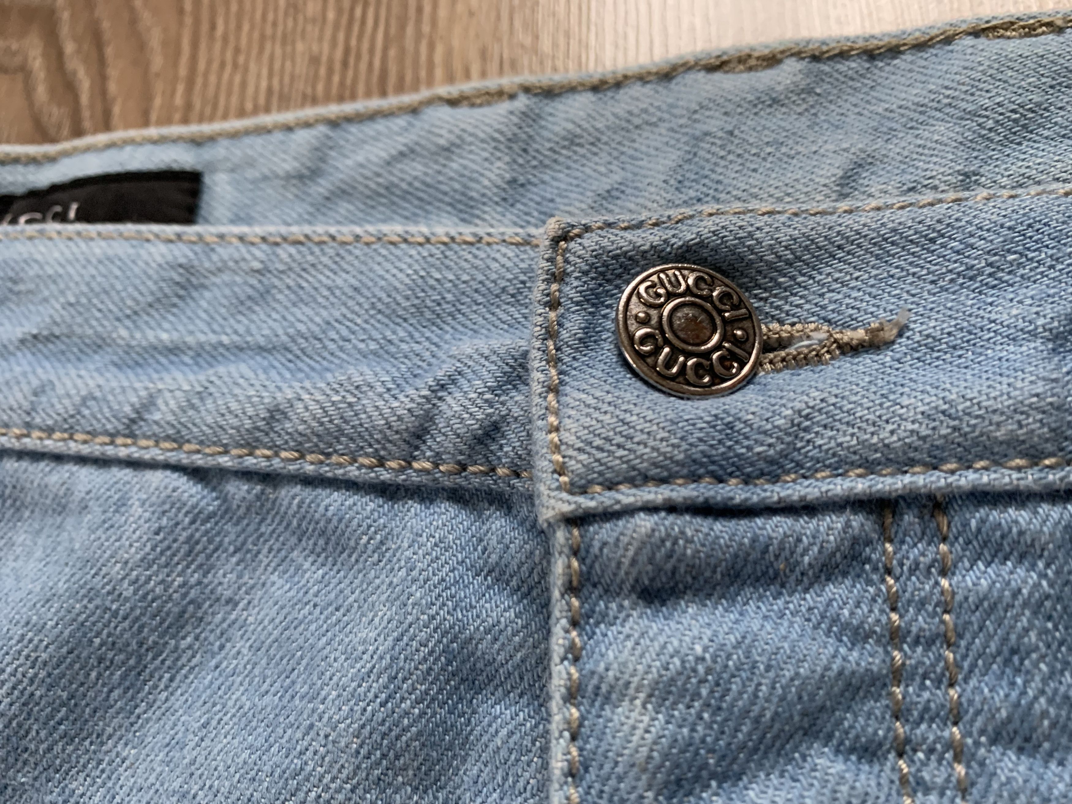 Gucci × Vintage Gucci Light Blue Skinny Jeans Size US 32 / EU 48 - 6 Thumbnail