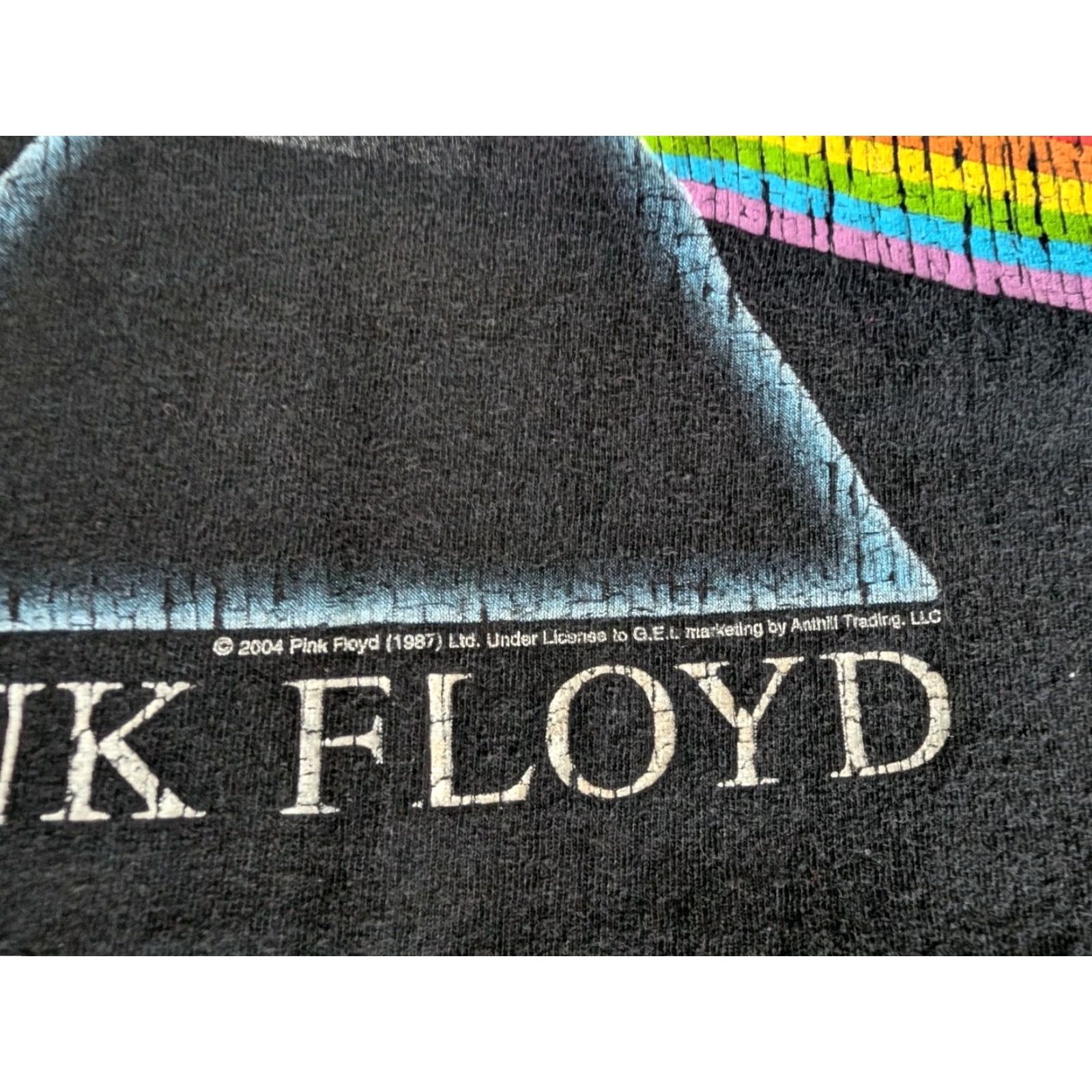 Vintage VINTAGE Pink Floyd Dark Side Of The Moon Black Tee Shirt Medium Rock Band Shirt Mens Womens Size US M / EU 48-50 / 2 - 3 Thumbnail