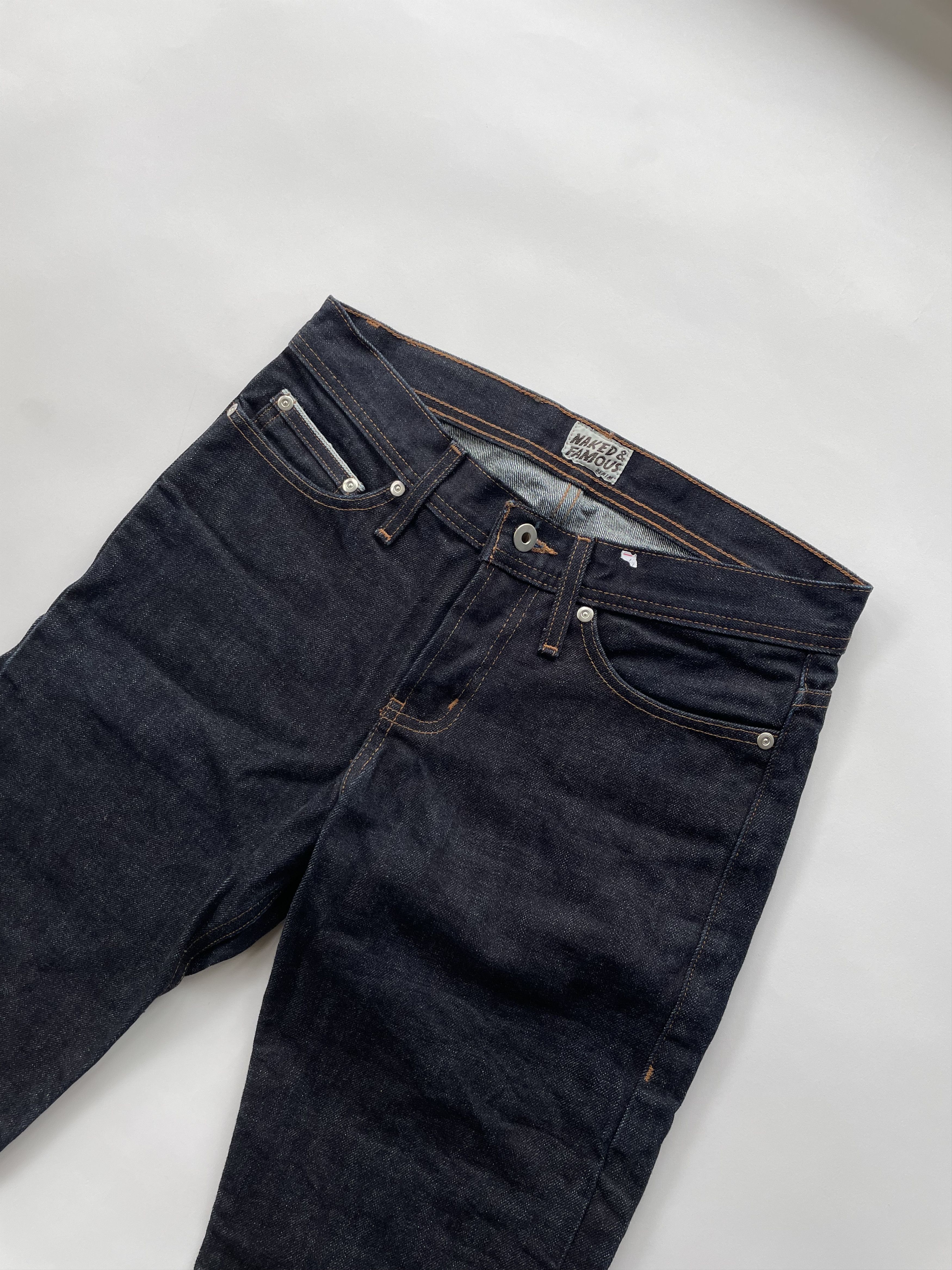 Naked & Famous Naked and Famous Denim (Weird Guy) (Deep Indigo Selvedge) Size US 29 - 4 Thumbnail