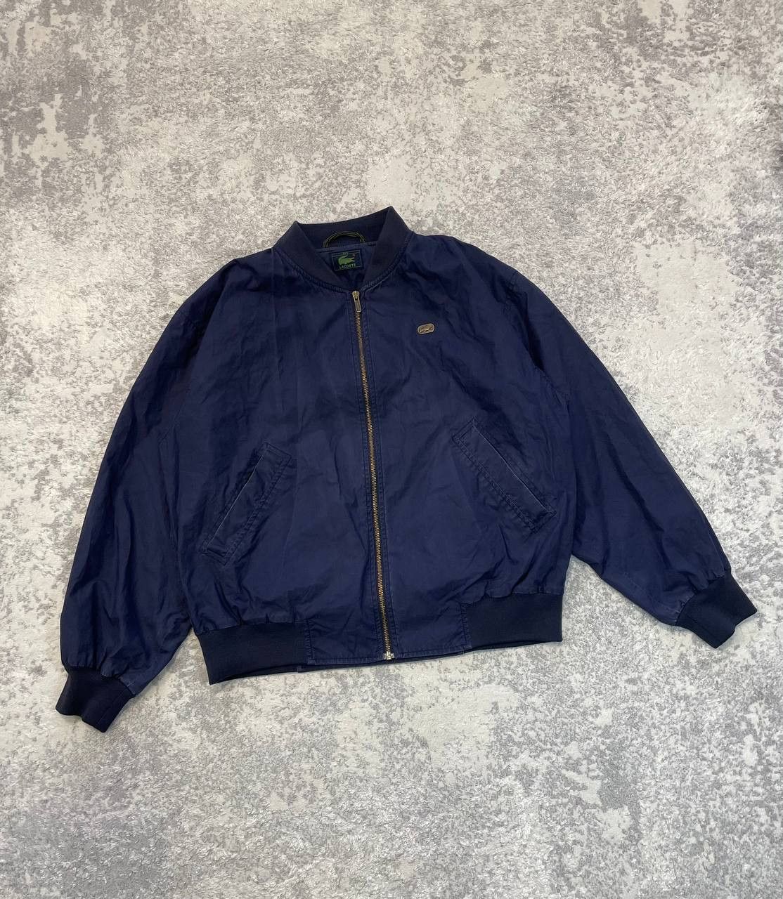 Lacoste Vintage Lacoste Navy Bomber Jacket Men’s, Sz M-L, Metal Logo Size US M / EU 48-50 / 2 - 2 Thumbnail