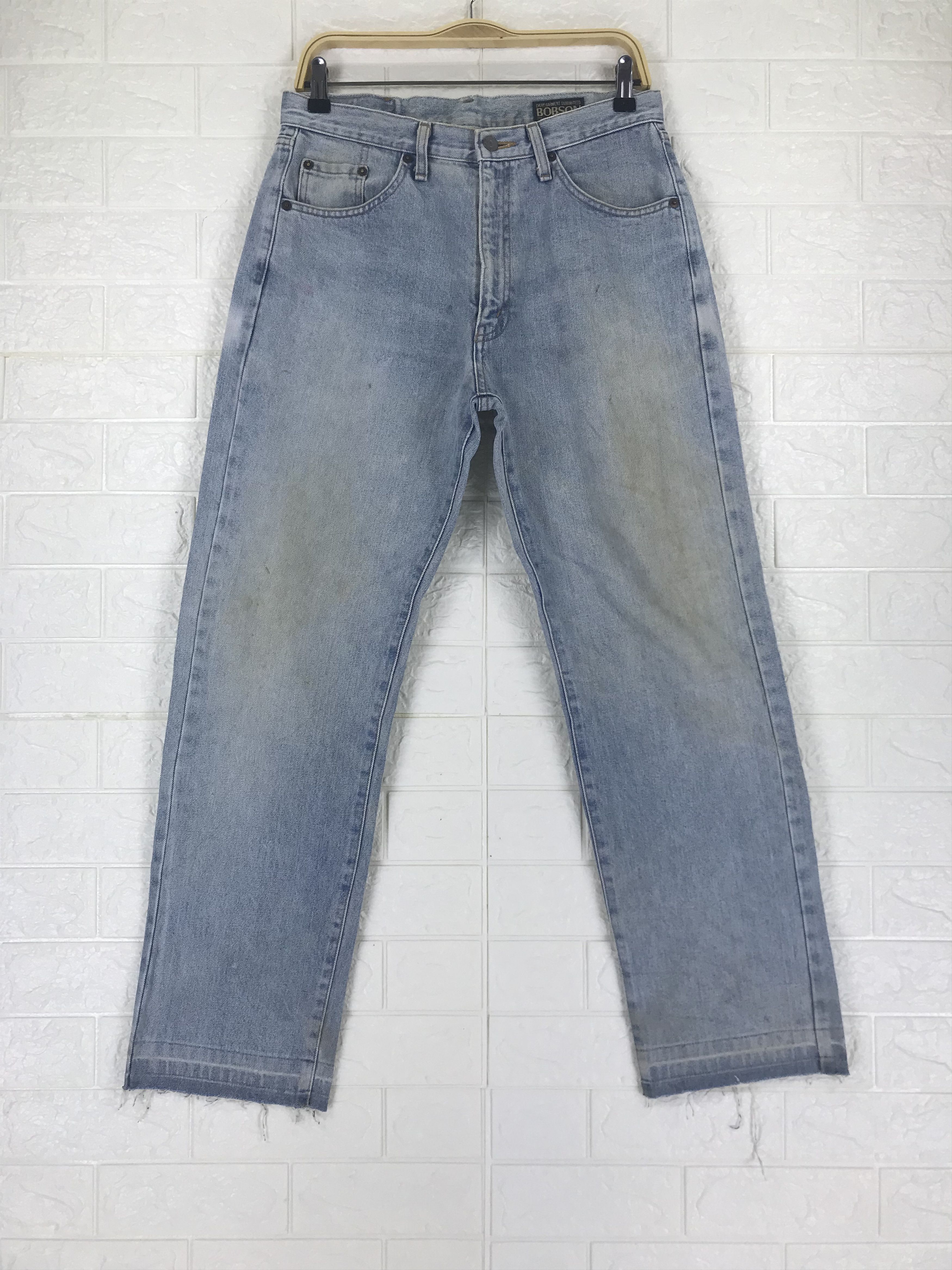 Vintage Vintage Bobson Chessking Light Wash Jeans Size US 31 - 1 Thumbnail