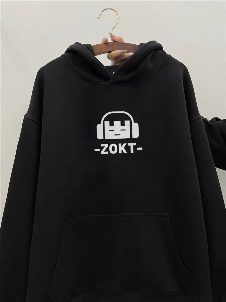 Designer × Japanese Brand Hip Hop Creative Print Thickened Loose Hooded Sweatshirt Size US L / EU 52-54 / 3 - 1 Thumbnail