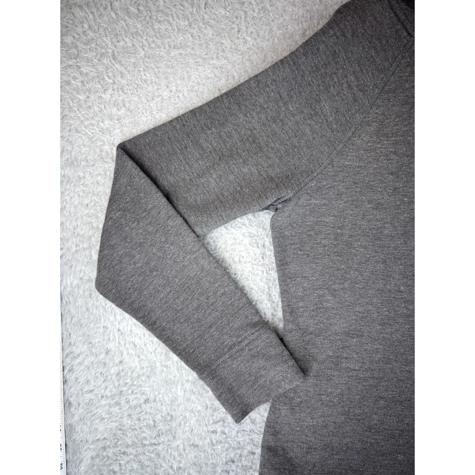 The North Face The North Face Hoodie Womens Medium Gray Back Zip Cotton French Terry Sweater Size M / US 6-8 / IT 42-44 - 3 Thumbnail
