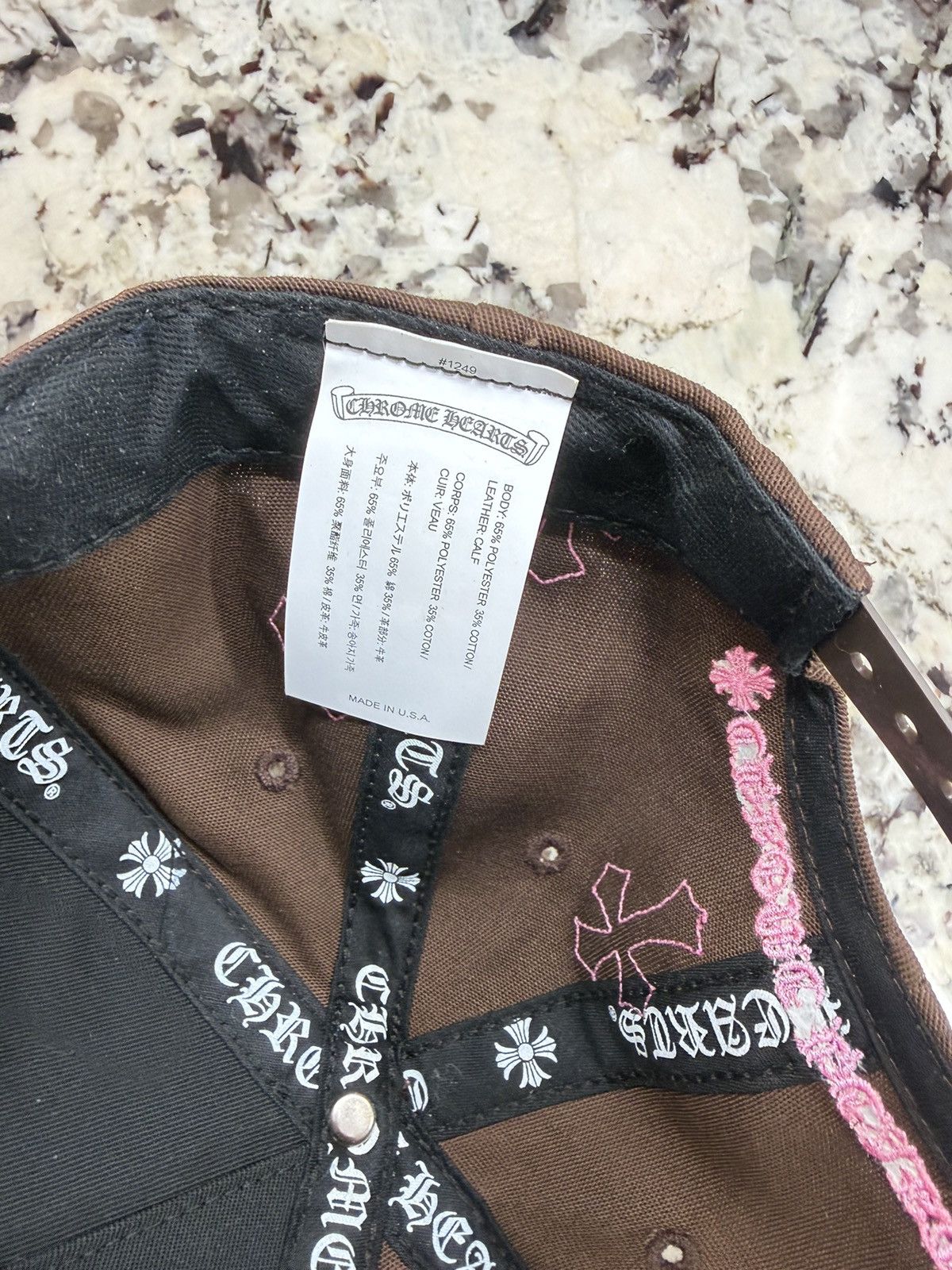 Chrome Hearts Chrome Hearts Cross Patch Hat Brown Pink Baseball Cap Size ONE SIZE - 10 Thumbnail