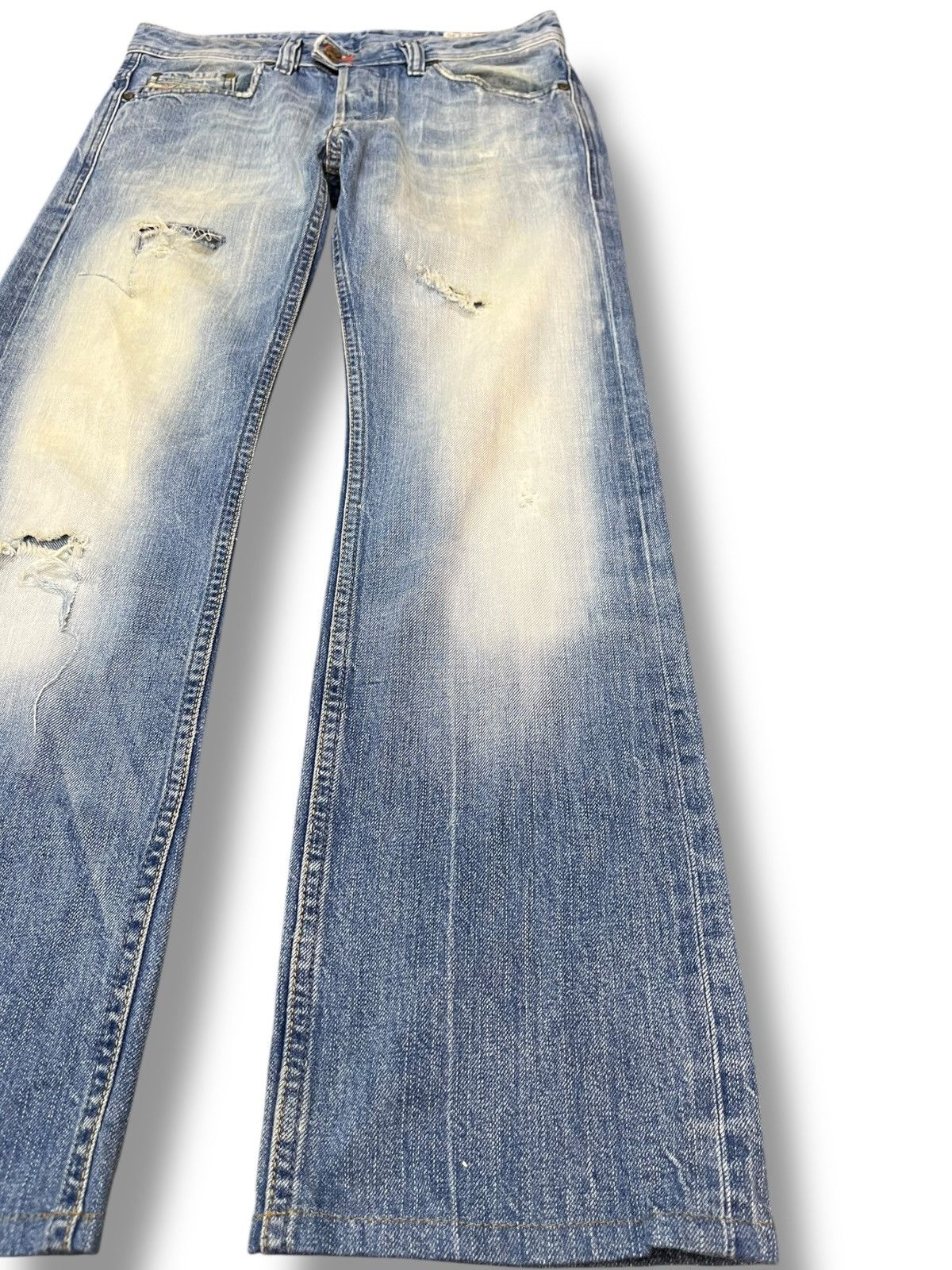 Beauty Beast × Diesel × Diesel Black Gold Vintage Diesel Viker-R-Box Faded Distressed Denim Size US 29 - 4 Thumbnail