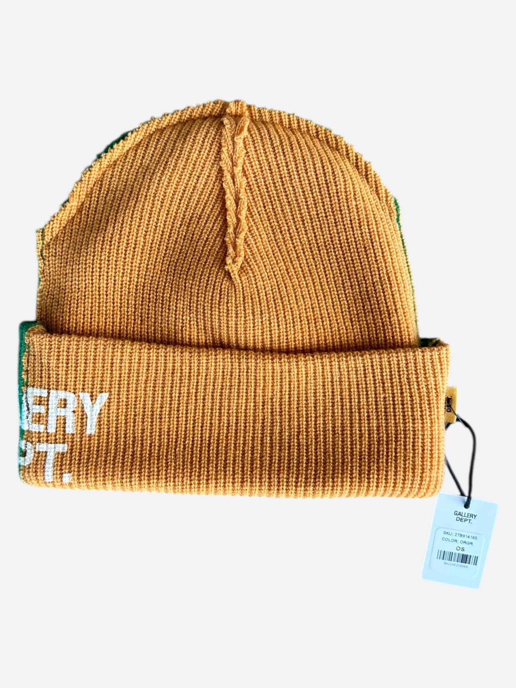 Gallery Dept. Gallery Dept Orange & Green Topanga Logo Beanie Size ONE SIZE - 2 Thumbnail