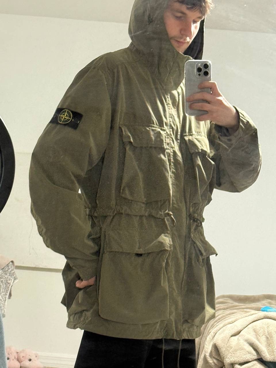 Stone Island Stone Island Khaki Green David Tela Light TC Parka XXL rare Size US XXL / EU 58 / 5 - 2 Thumbnail