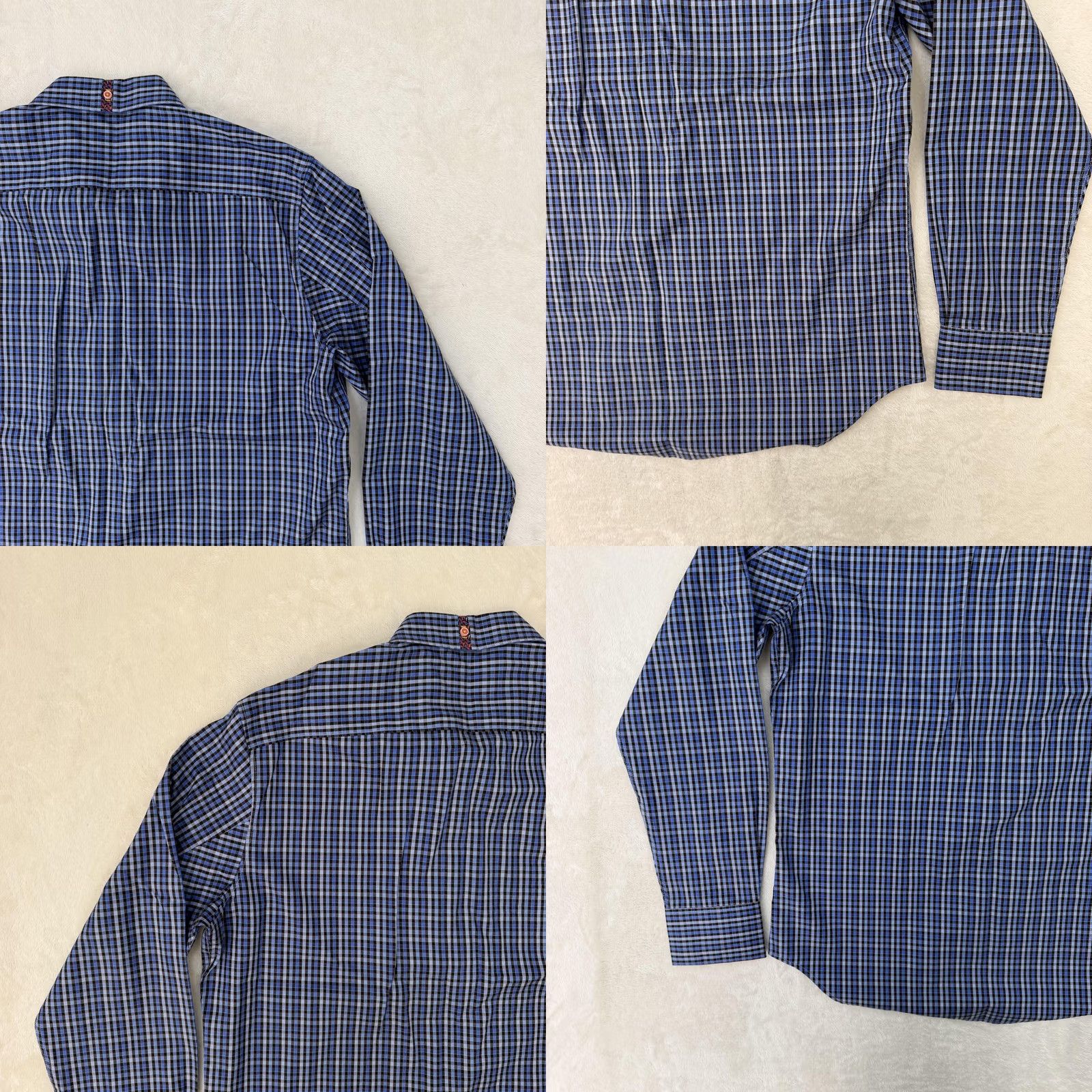 Robert Graham Robert Graham Shirt Mens Large Blue Check Tailored Fit Button Up Long Sleeve Size US L / EU 52-54 / 3 - 9 Thumbnail