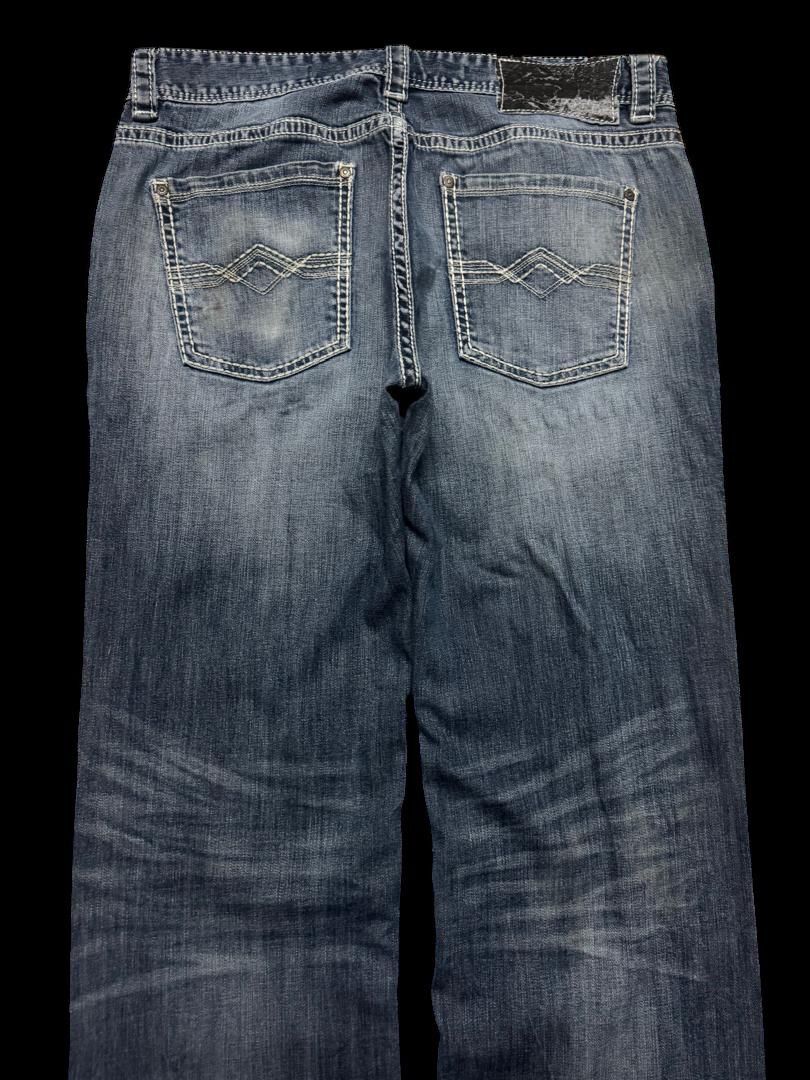 Japanese Brand Vintage Rock&Roll Cowboy Denim Mudwash Regular Straight Leg Size US 33 - 14 Thumbnail