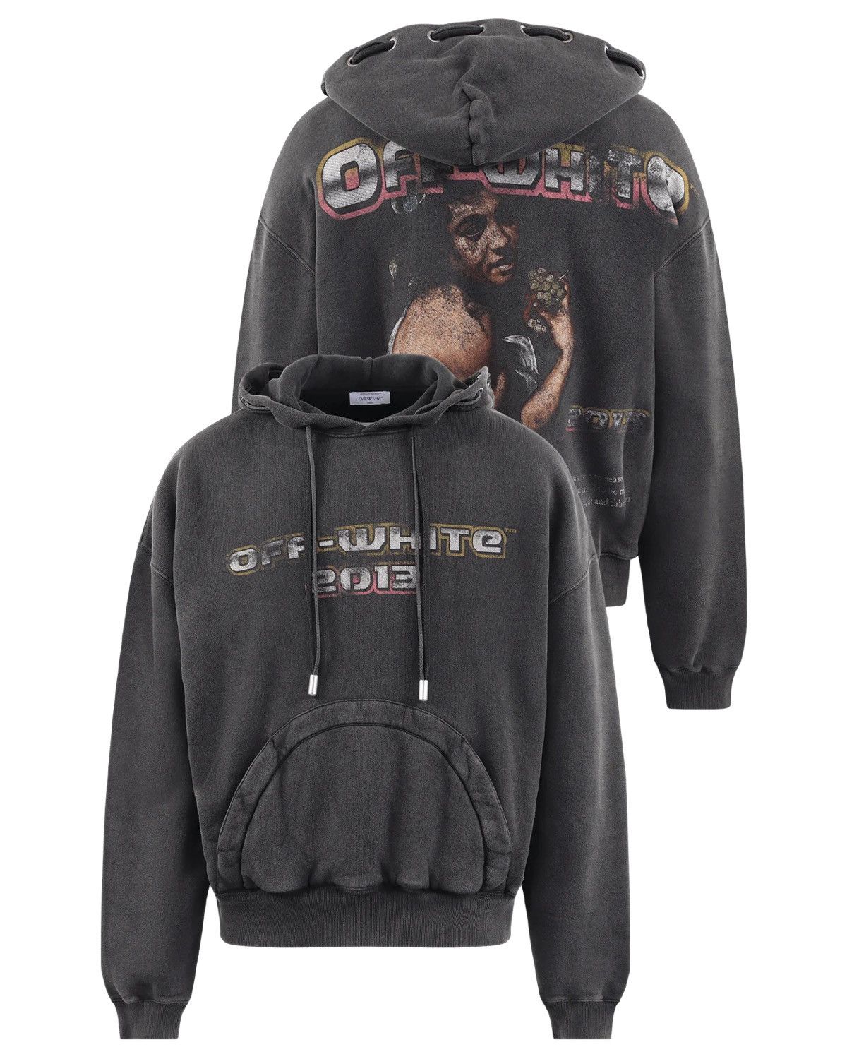 【Off-White】Digit Bacchus パーカー Off-White Red Digit Bacchus Hoodie Off-White