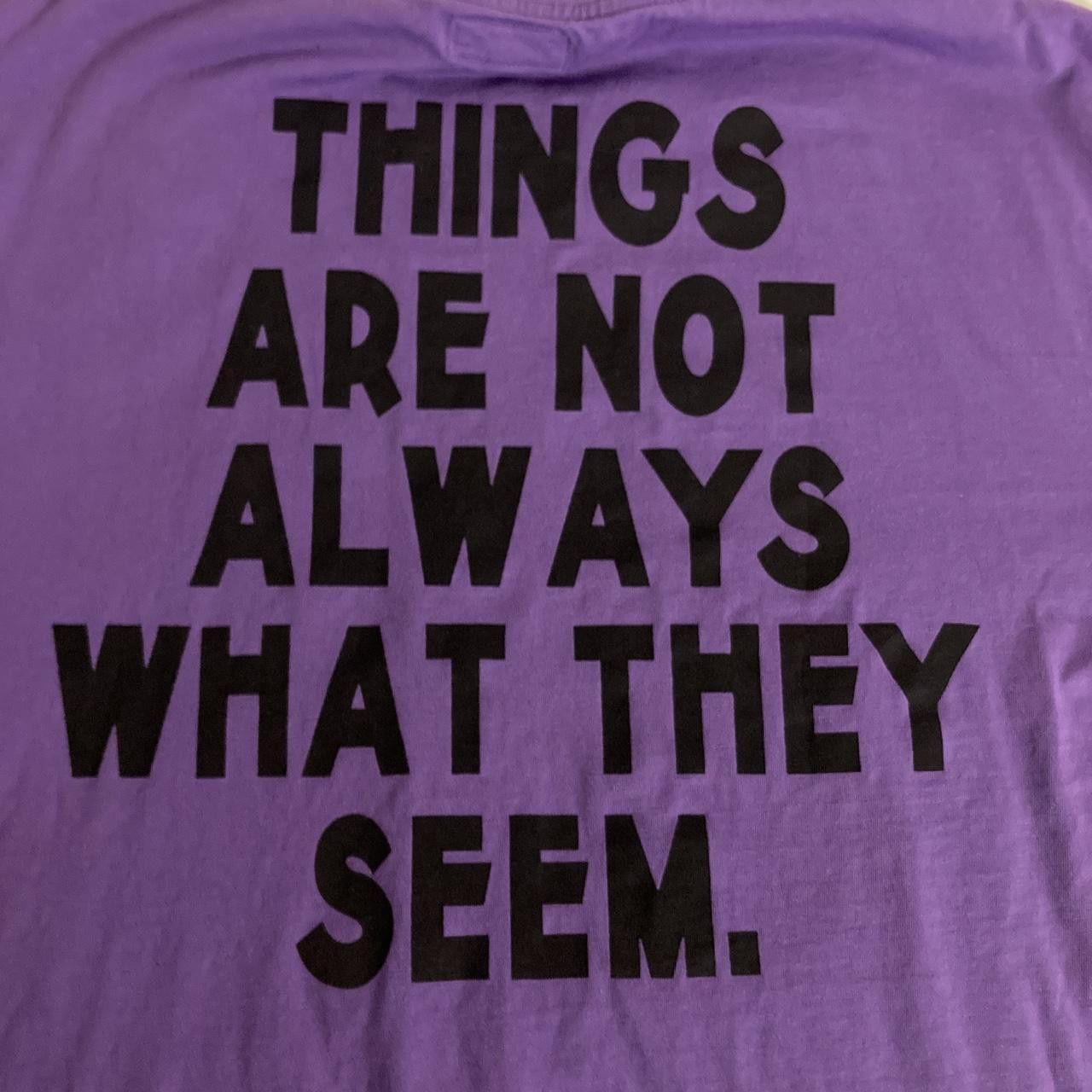 Market Chinatown Market Purple Tee - Things Are Not What They Seem Size US M / EU 48-50 / 2 - 4 Thumbnail