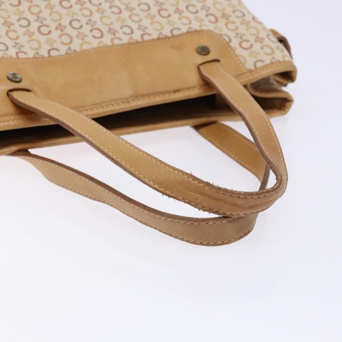 Celine CELINE C Macadam Canvas Hand Bag Beige Size ONE SIZE - 7 Thumbnail