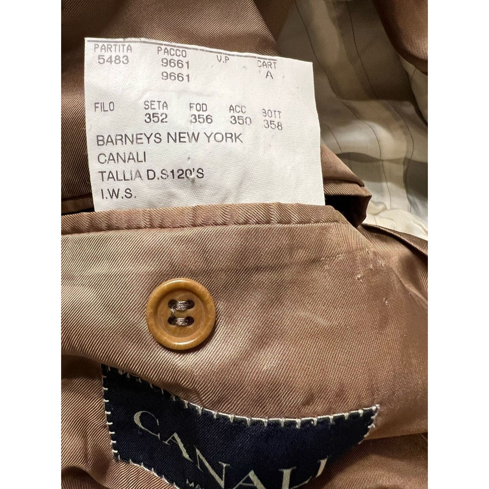 Canali Canali Men's Caki 3 Button Blazer 40R US/ 50R EU Size 40R - 8 Thumbnail