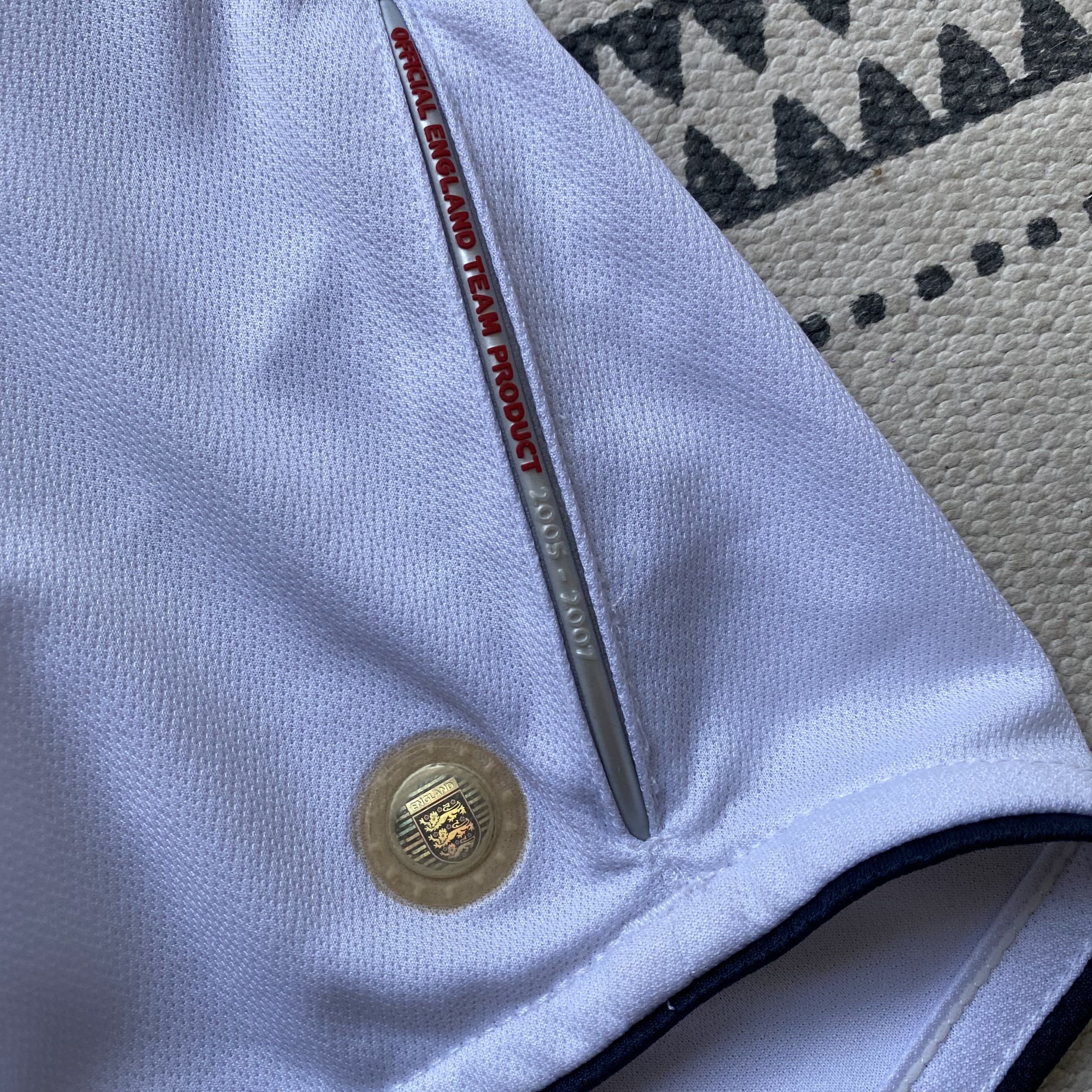 Umbro ⚽️ Vintage England Soccer jersey Blockore drill 2005 Size US XL / EU 56 / 4 - 6 Thumbnail