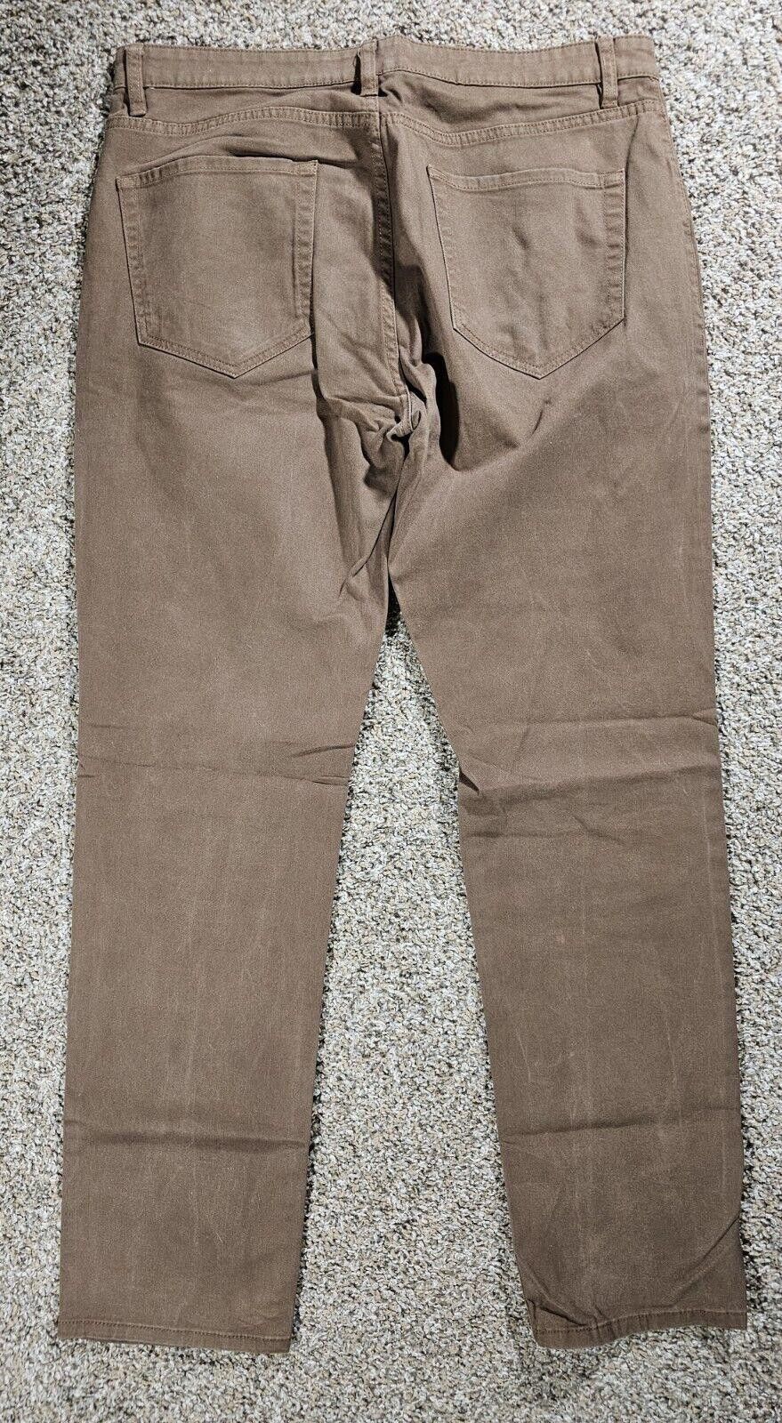 Other 34x33 Amazon Essentials Athletic Khaki Jeans Brown Size US 34 / EU 50 - 6 Thumbnail