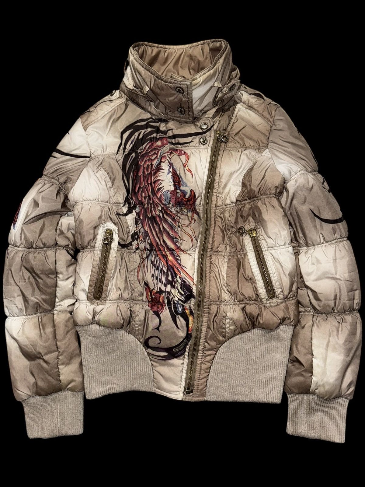 Other Derek Heart puffer jacket like Ed Hardy Y2K Size M / US 6-8 / IT 42-44 - 1 Thumbnail