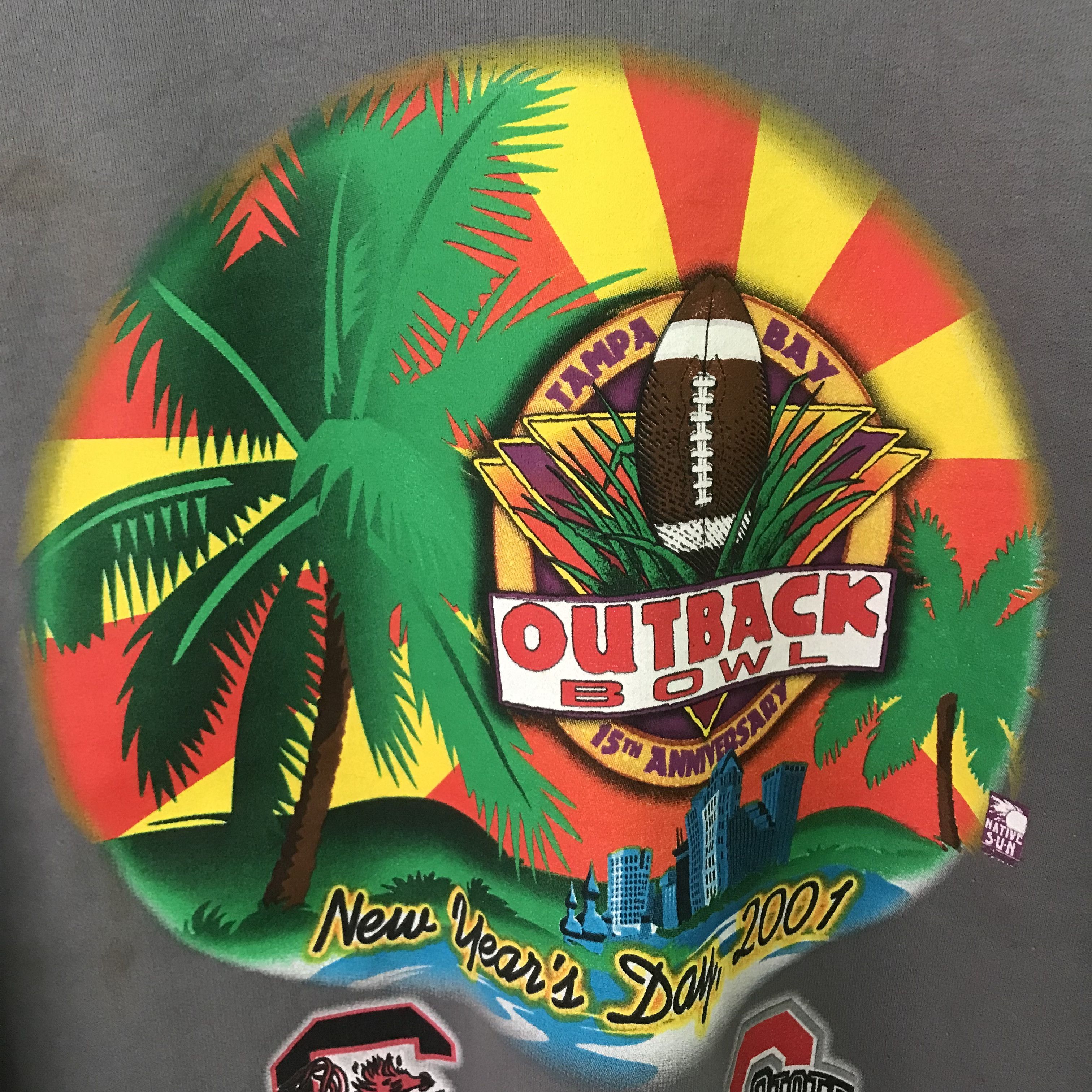 NCAA Vintage Y2K Outback Bowl Ncaa Sweatshirt - 306 Size US XXL / EU 58 / 5 - 8 Thumbnail